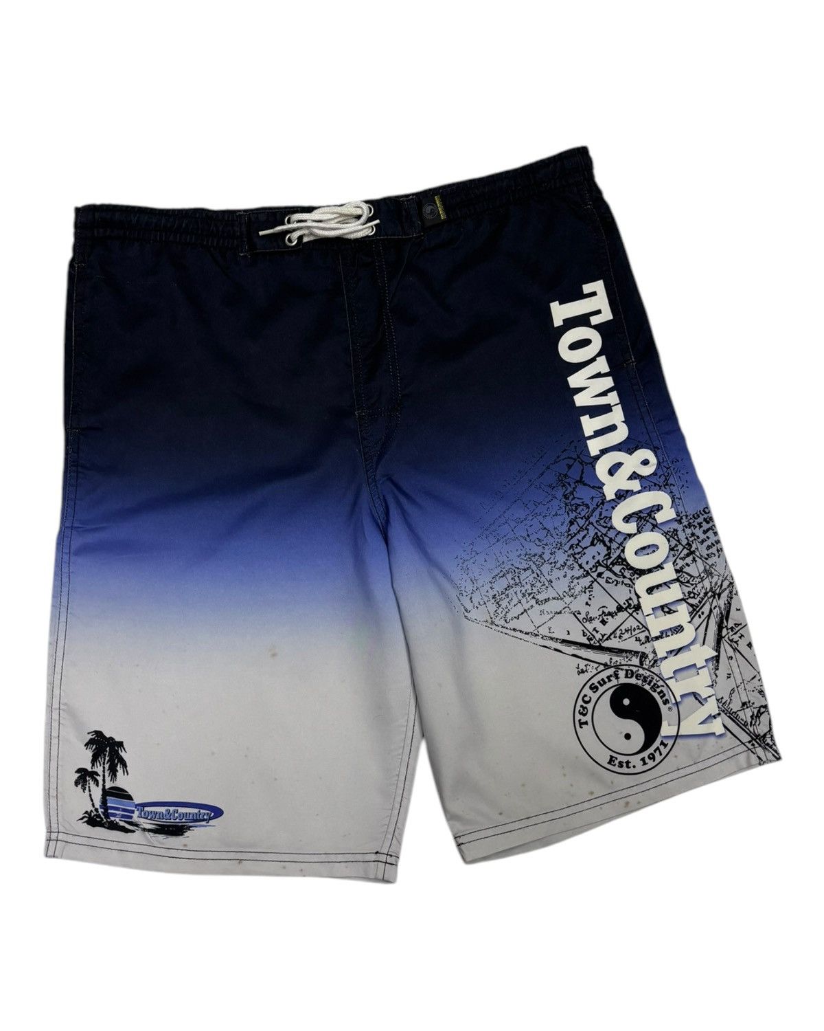 Japanese Brand Vintage T&C Surf Designs Two Tone Beach Pants TOWN & COUNTRY Size US 38 / EU 54 - 2 Thumbnail