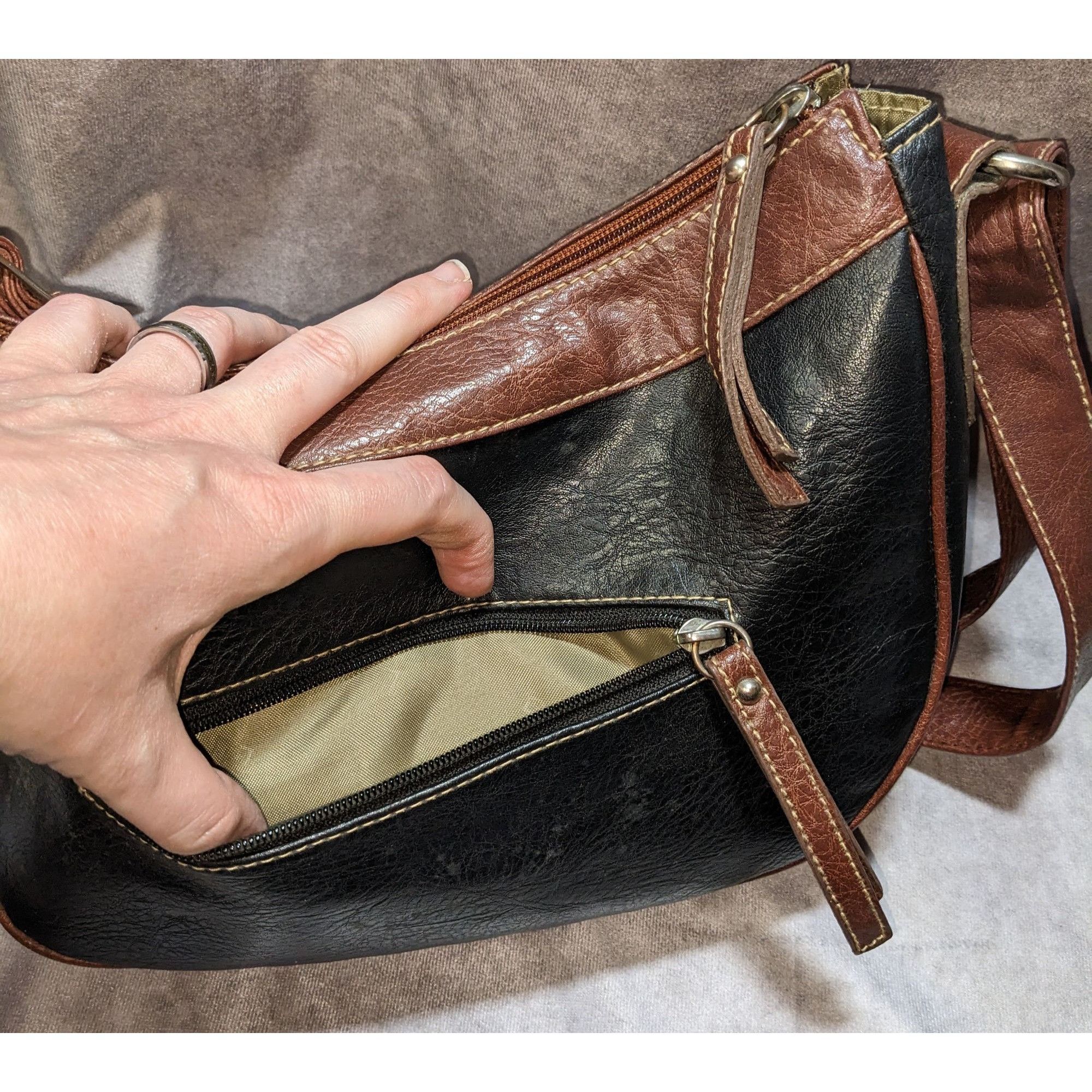 Other Vintage Torrens Western Black & Brown Leather Shoulder Bag Size ONE SIZE - 7 Thumbnail