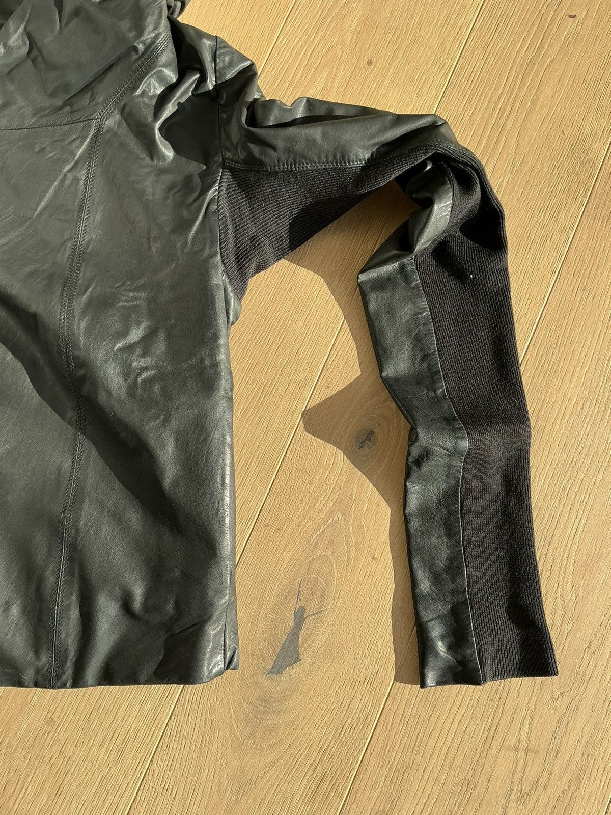 Rick Owens Rick Owens 2009 Hooded Leather Jacket Size M / US 6-8 / IT 42-44 - 5 Thumbnail