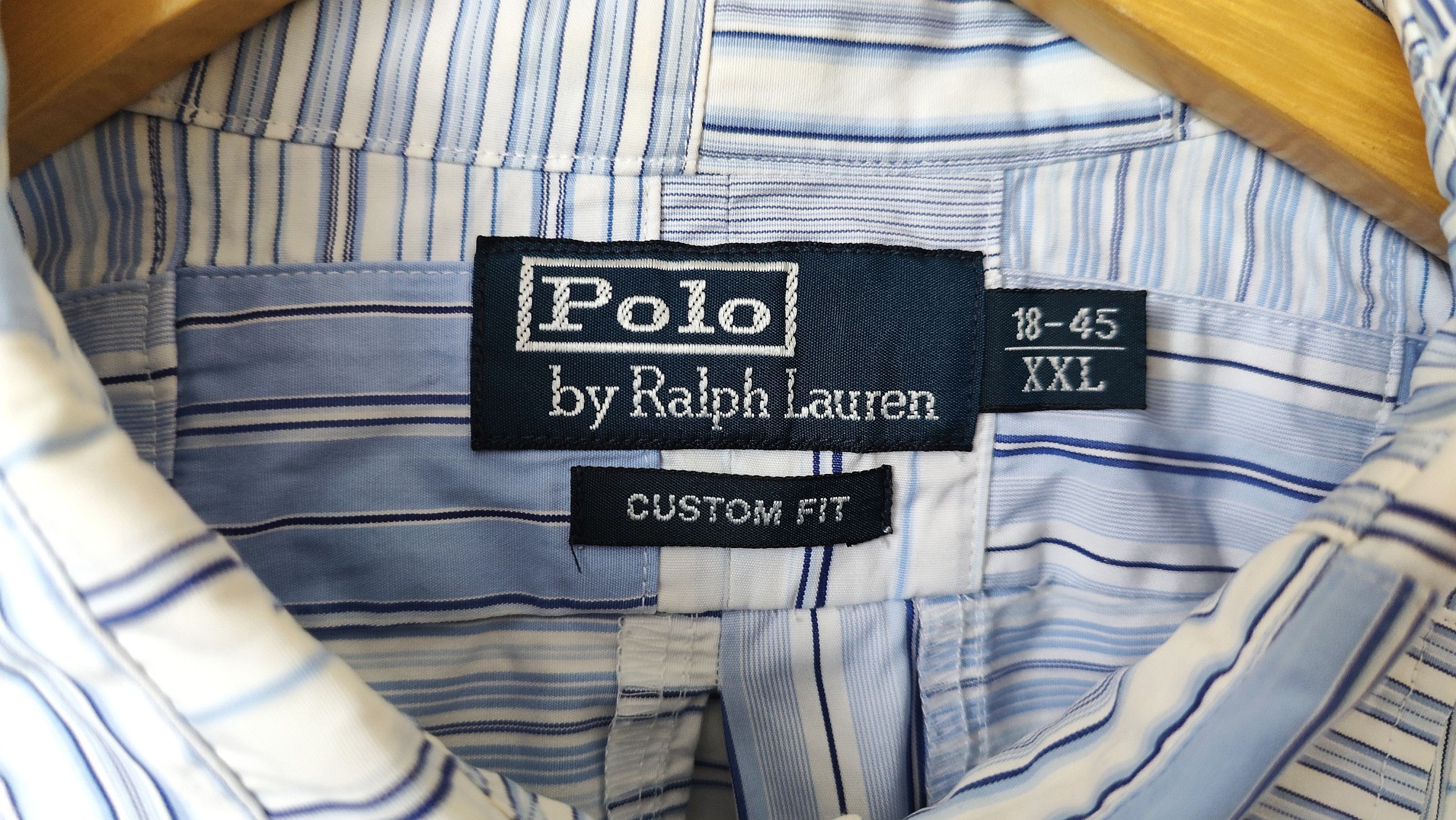 Polo Ralph Lauren RARE Ralph Lauren Polo Patchwork Heavy Button Shirt Size US XXL / EU 58 / 5 - 4 Thumbnail