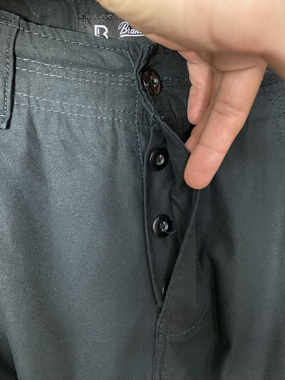 Brandit × Vintage Brandit Streetwear Y2K Drawstring Cargo Pants Size M Size US 34 / EU 50 - 9 Thumbnail
