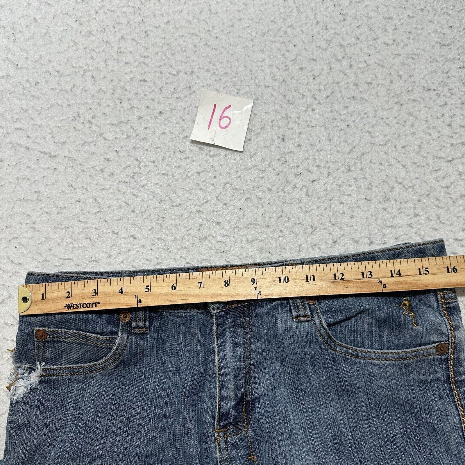 Other Johnny Girl 7/8 Straight Leg Distressed Ripped Denim Jeans Size 30" / US 8 / IT 44 - 9 Thumbnail