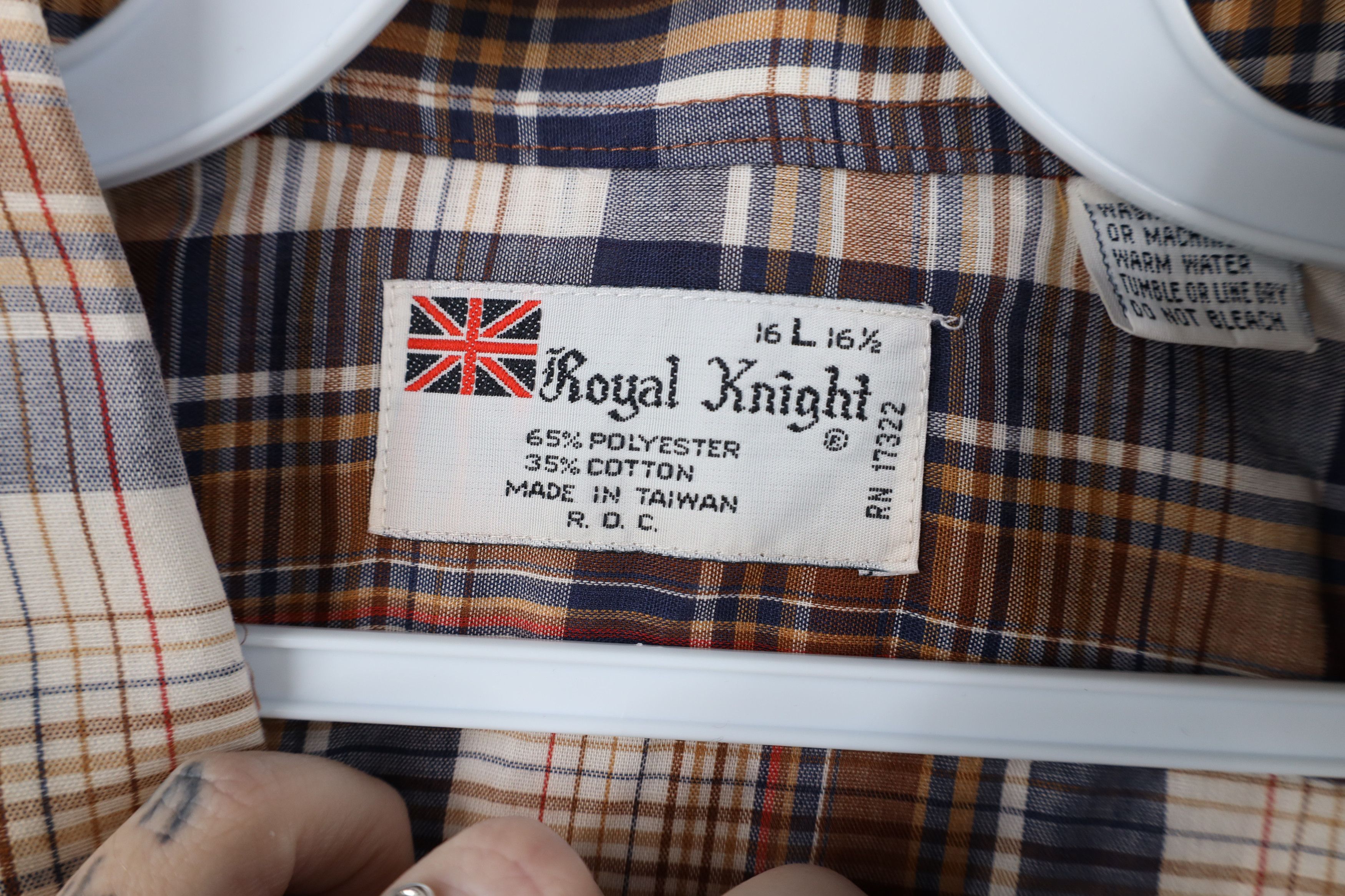 Vintage Deadstock Vintage 70s 80s Streetwear Collared Button Shirt Size US L / EU 52-54 / 3 - 7 Thumbnail