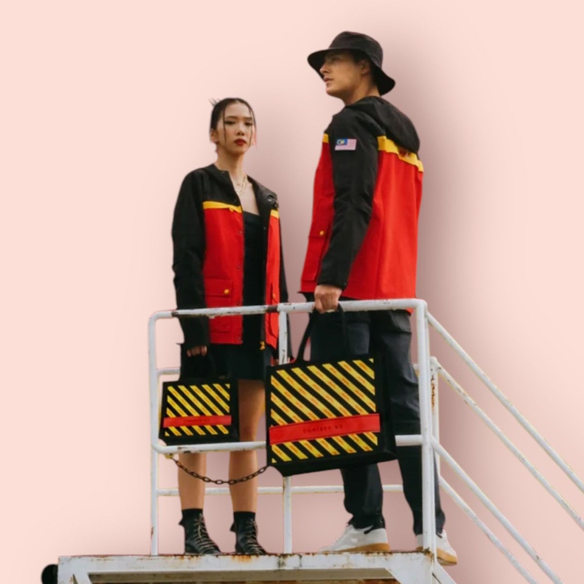 DHL × Designer LIMITED EDITION CHRISTY NG X DHL EXPRESS HOODED WINDBREAKER Size US XL / EU 56 / 4 - 13 Thumbnail