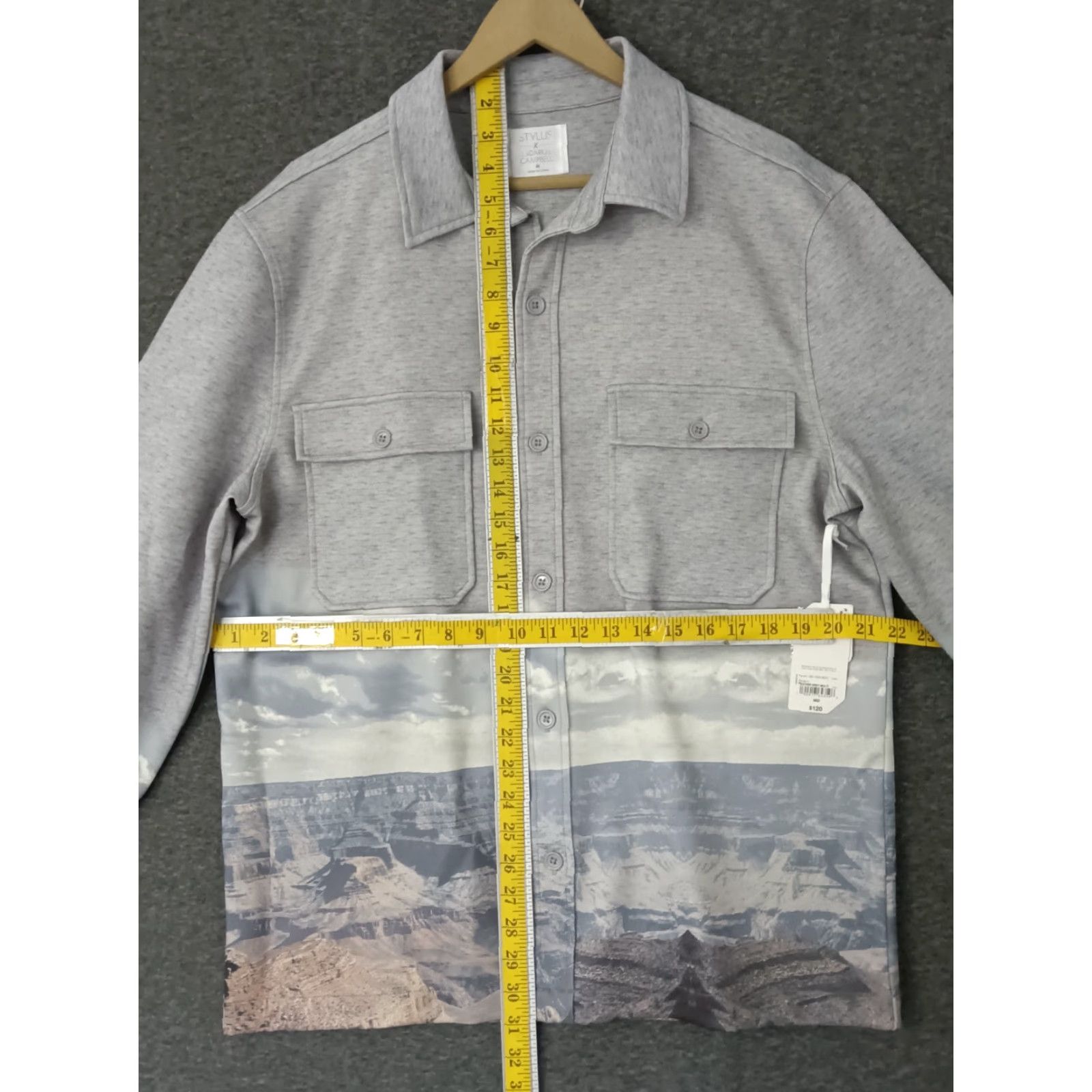 Vintage Stylus X Mountain Design Button Up Jacket M Heather Grey Mens Size US M / EU 48-50 / 2 - 4 Thumbnail