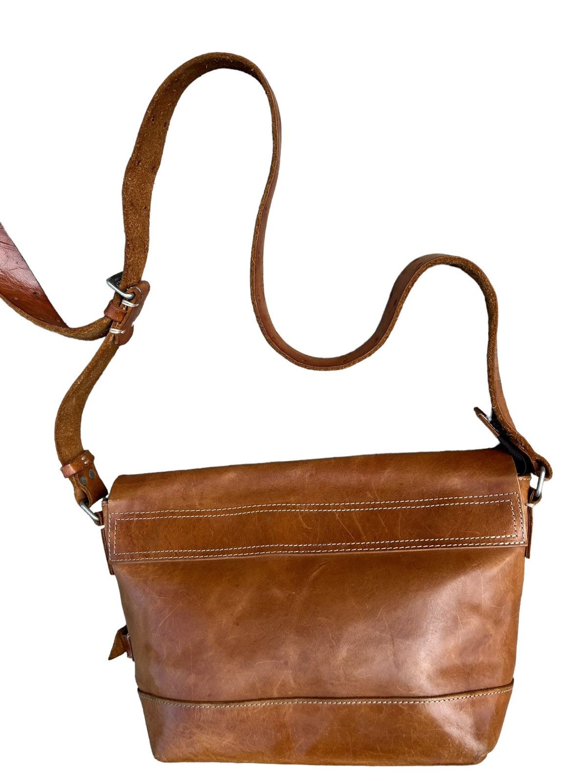 Leather H 1203 Mano Fece Japan Patina Leather Bag Size ONE SIZE - 9 Thumbnail