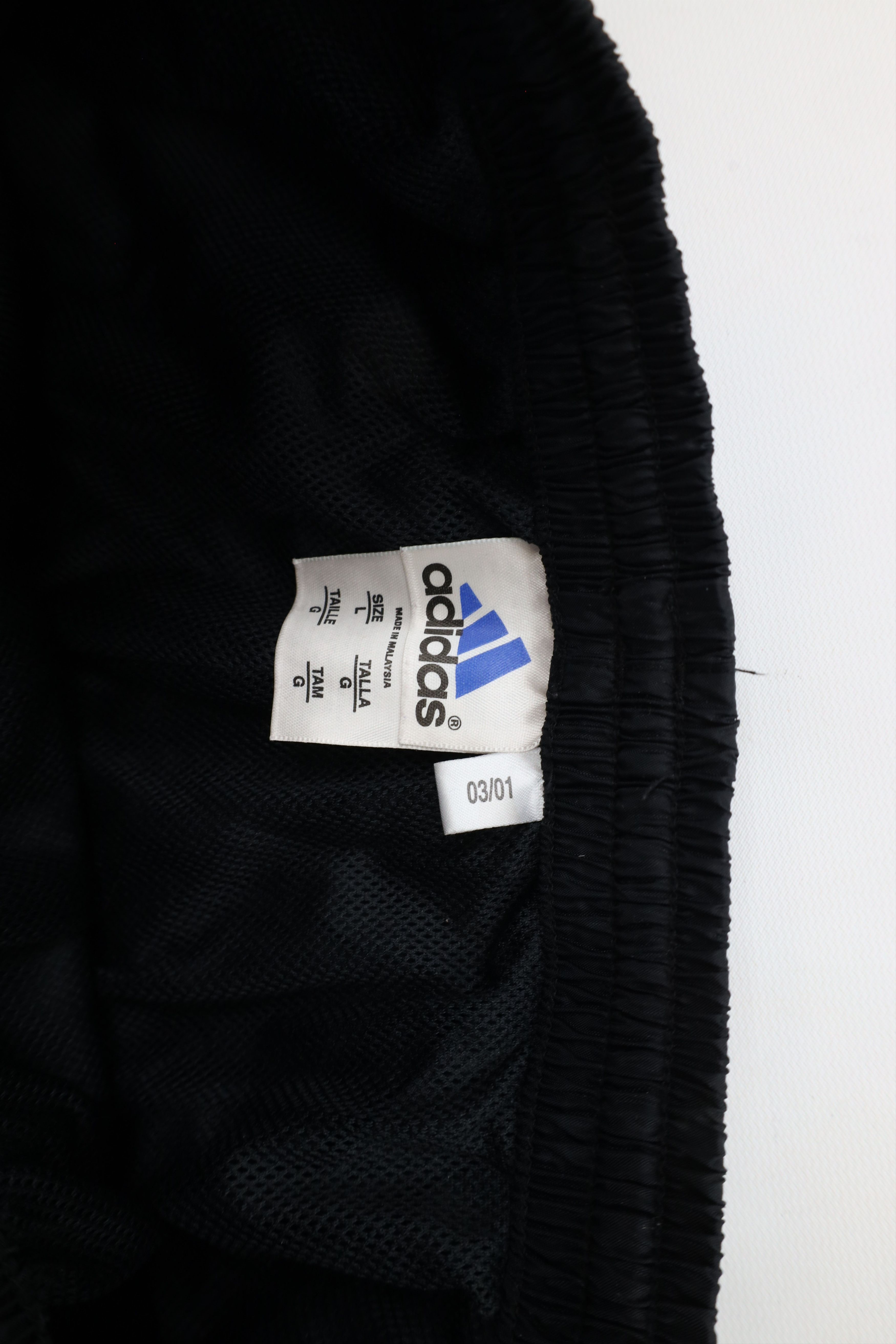 Adidas × Vintage Vintage Y2K 2001 Adidas Lined Wide Leg Windbreaker Pants Size US 36 / EU 52 - 7 Thumbnail