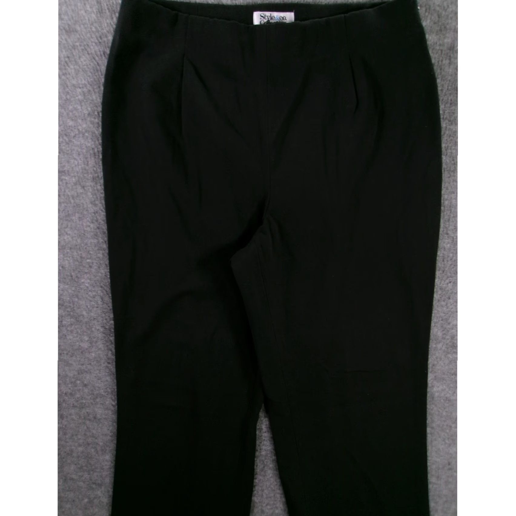 Style & Co Style Co Pants Petite 12 Black Capsule Tailored Classic Workwear Everyday Womens Size 34" / US 12 / IT 48 - 2 Thumbnail