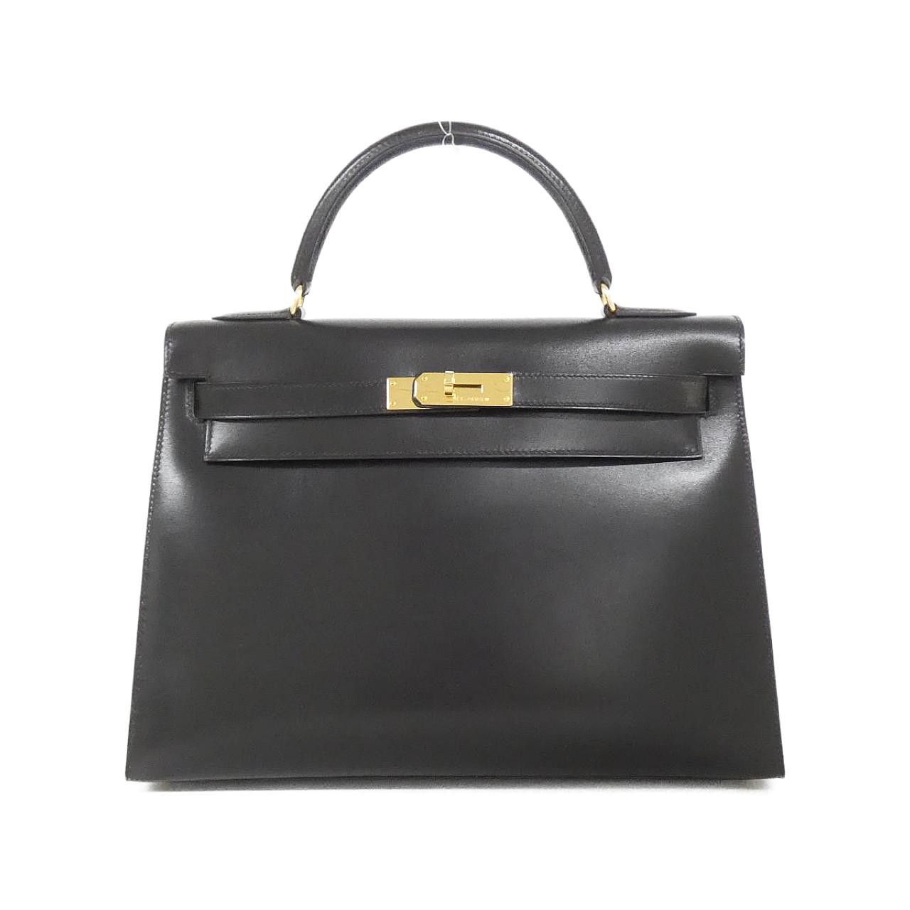 Hermes Hermes Hermes Kelly32 Box Calf Leather Handbag W DUTY FREE for USA Size ONE SIZE - 1 Thumbnail