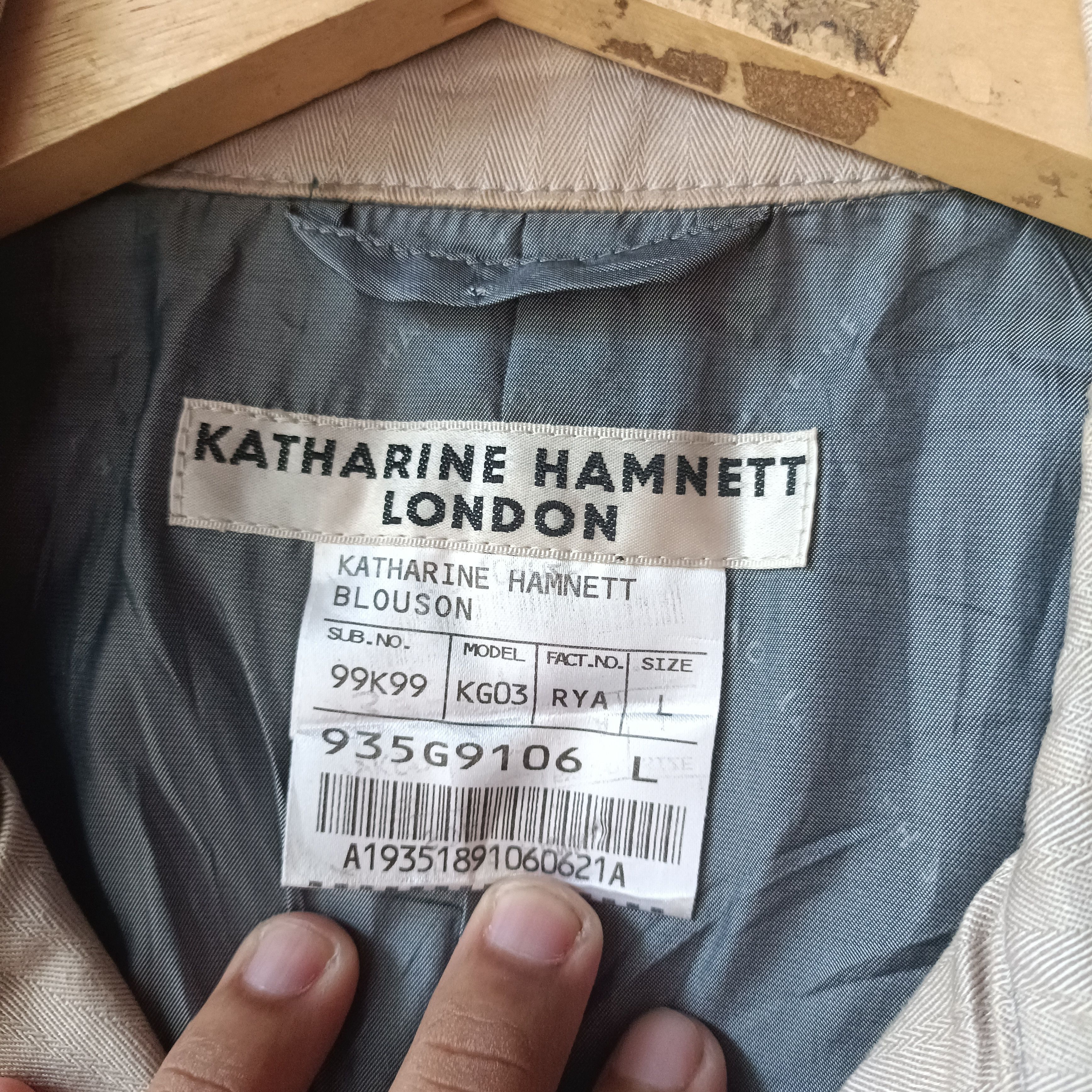 Katharine Hamnett London Bikers Coat jacket Size L / US 10 / IT 46 - 13 Thumbnail