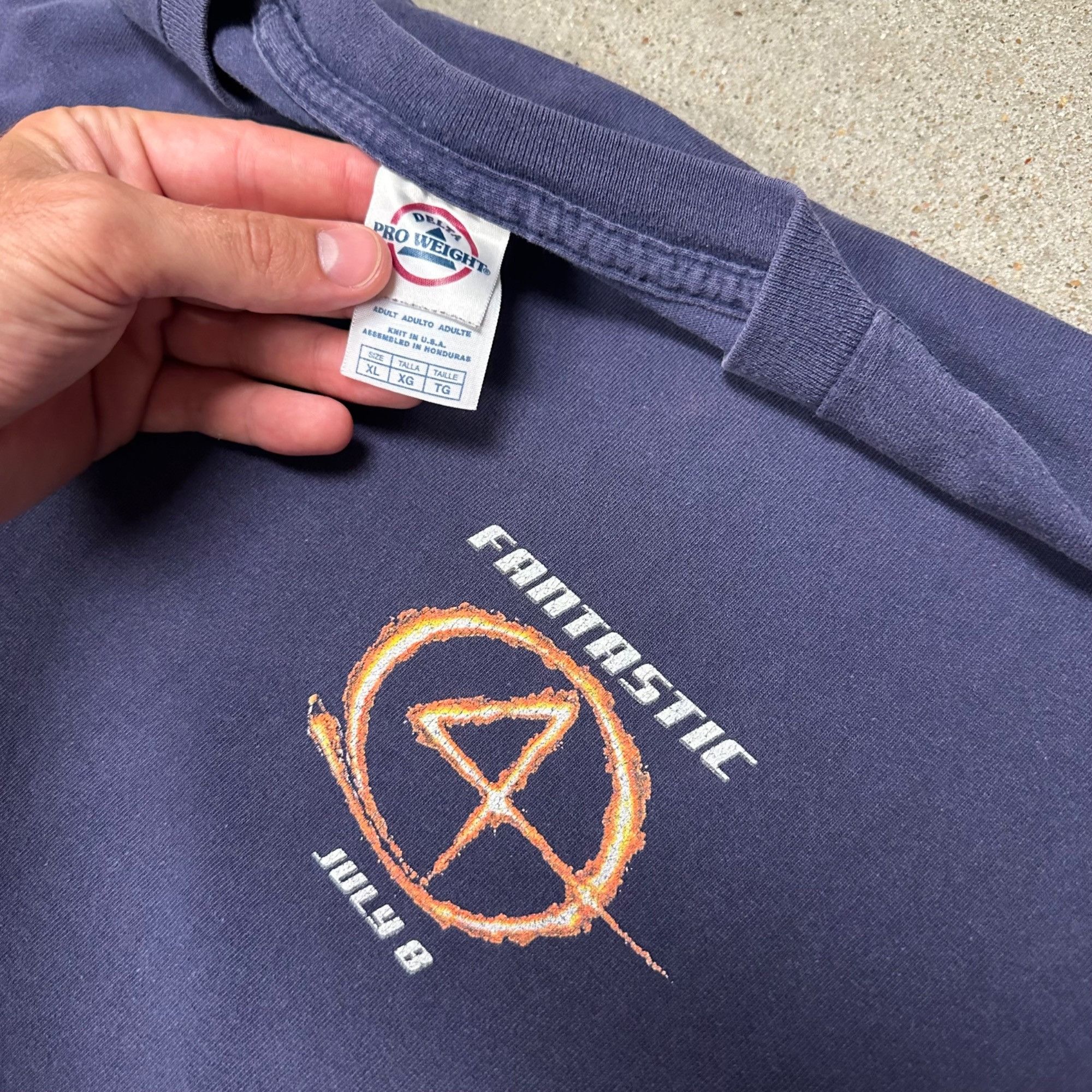 Vintage Vintage Fantastic Four Movie Promo Shirt Size US XL / EU 56 / 4 - 3 Thumbnail