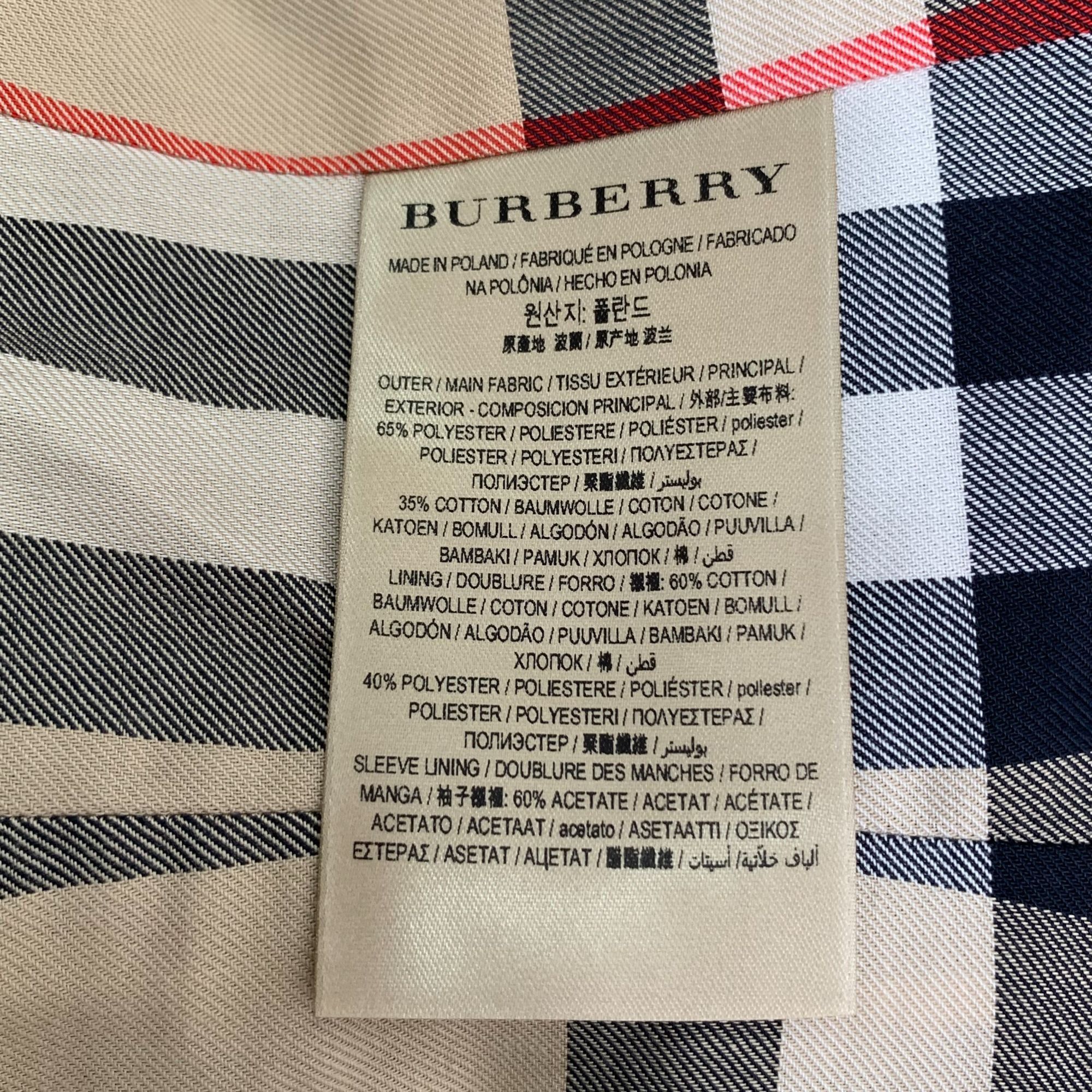 Burberry Burberry Black Cotton Double-Breasted Trench Coat (Size 40) Size M / US 6-8 / IT 42-44 - 4 Thumbnail