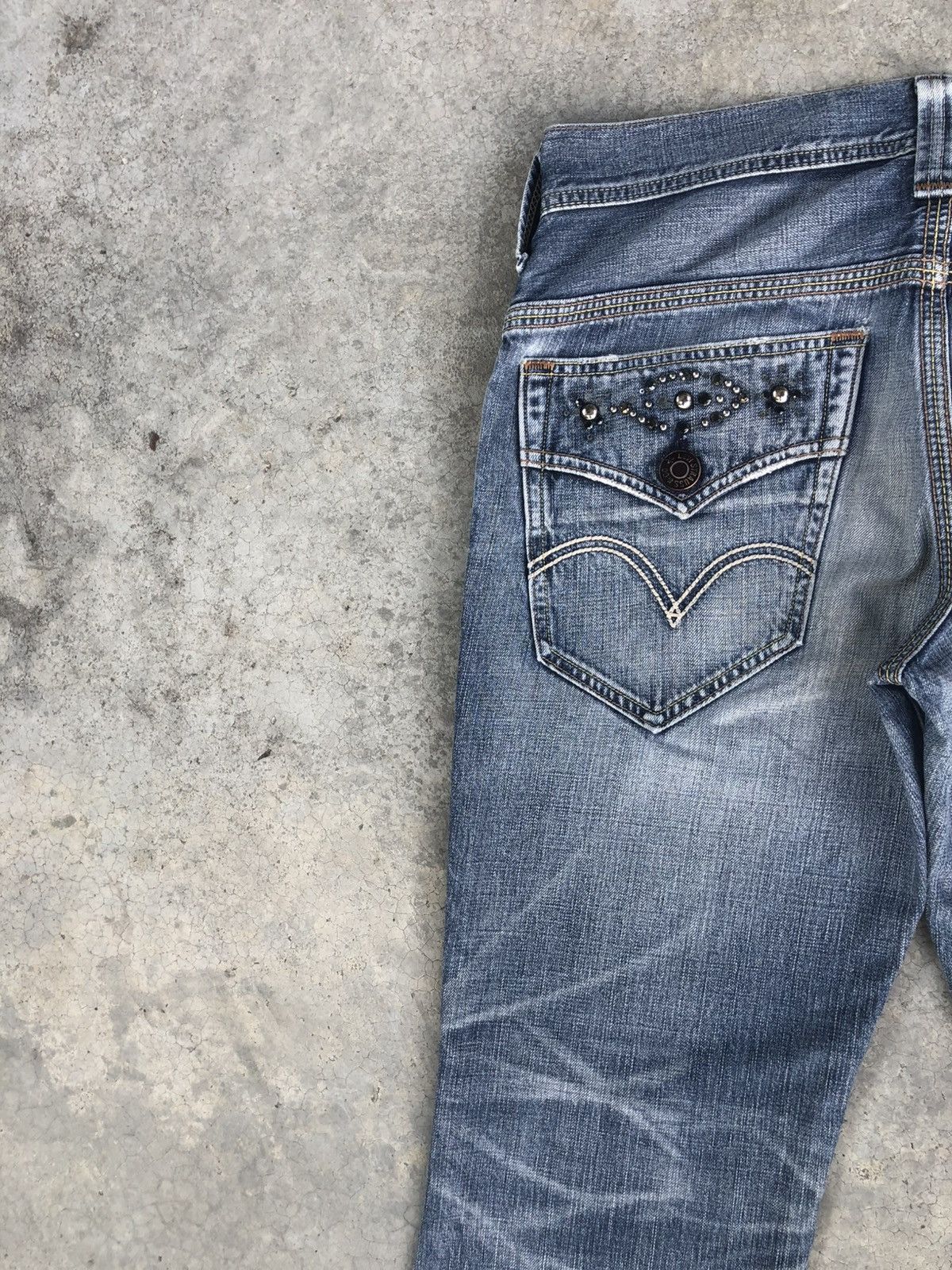 If Six Was Nine Y2k Levis Flared Jeans Bootcut 507 Distressed Jeans Size US 32 / EU 48 - 9 Thumbnail