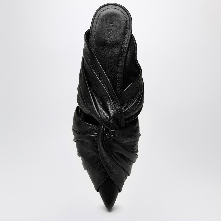 Givenchy o1d2blof0824 Leather Mules in Black Size US 10 / IT 40 - 3 Thumbnail