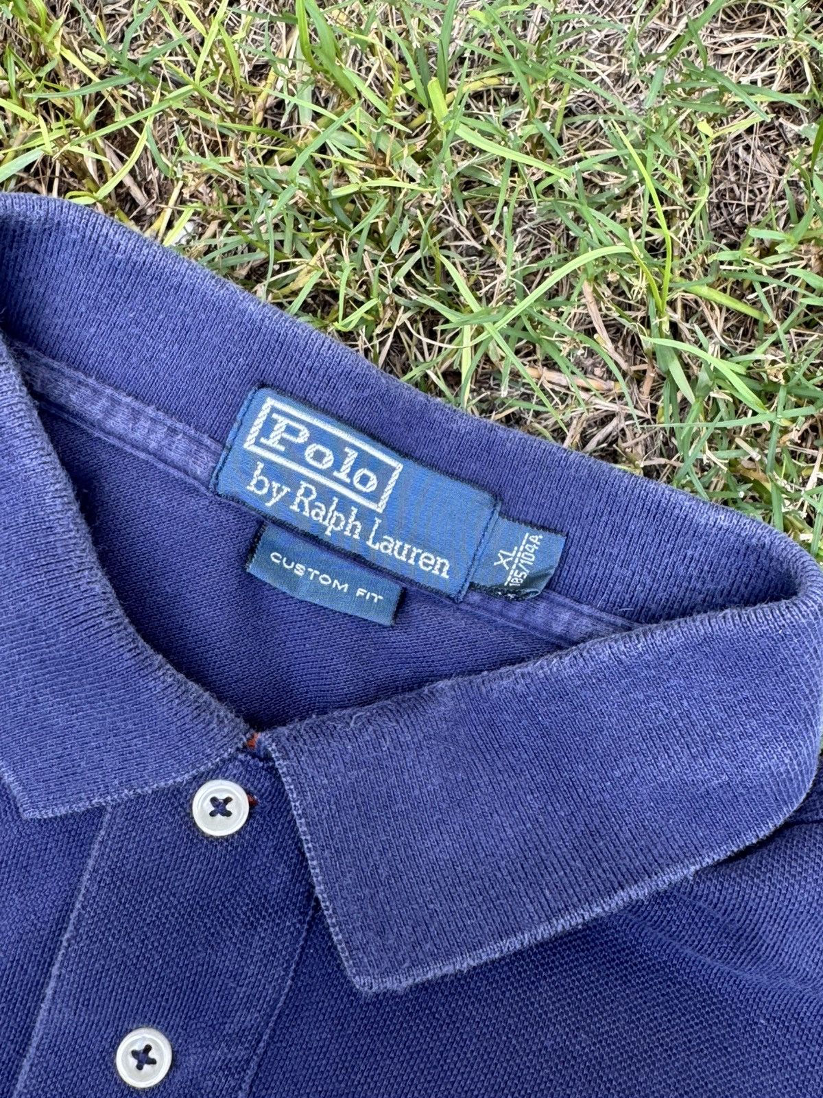 Polo Ralph Lauren Vintage Ralph Lauren Polo Shirt Mens Blue Green Rugby Size US XL / EU 56 / 4 - 6 Thumbnail
