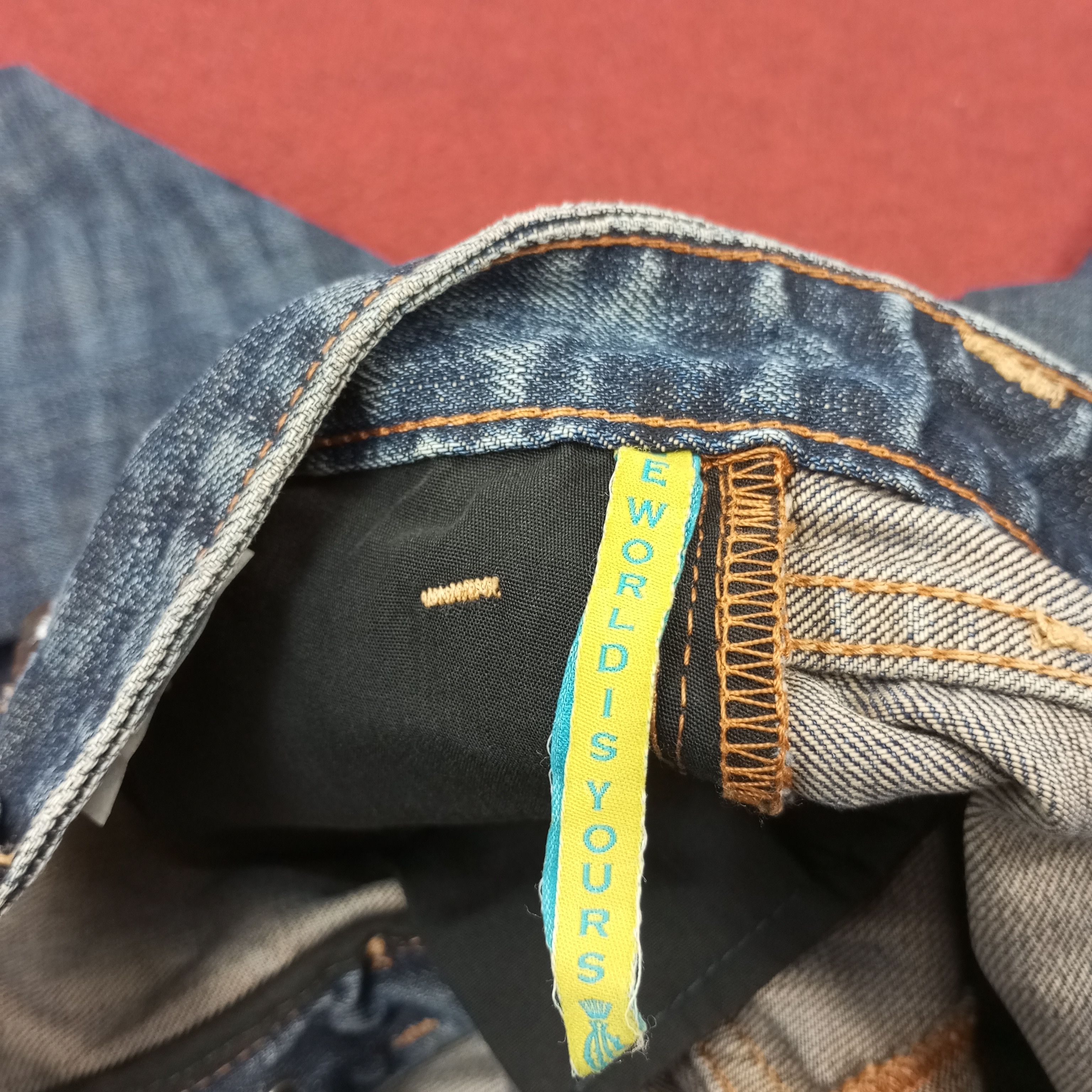 Christian Audigier × Vintage Christian Audigier Jeans Custom Art Spellout Style c217n8 Size US 30 / EU 46 - 15 Thumbnail