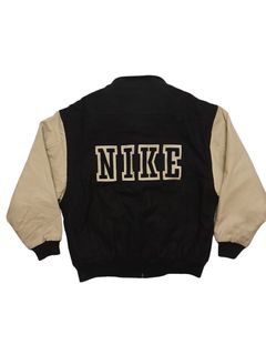 Vintage 90 S Nike Leather Jacket | Grailed