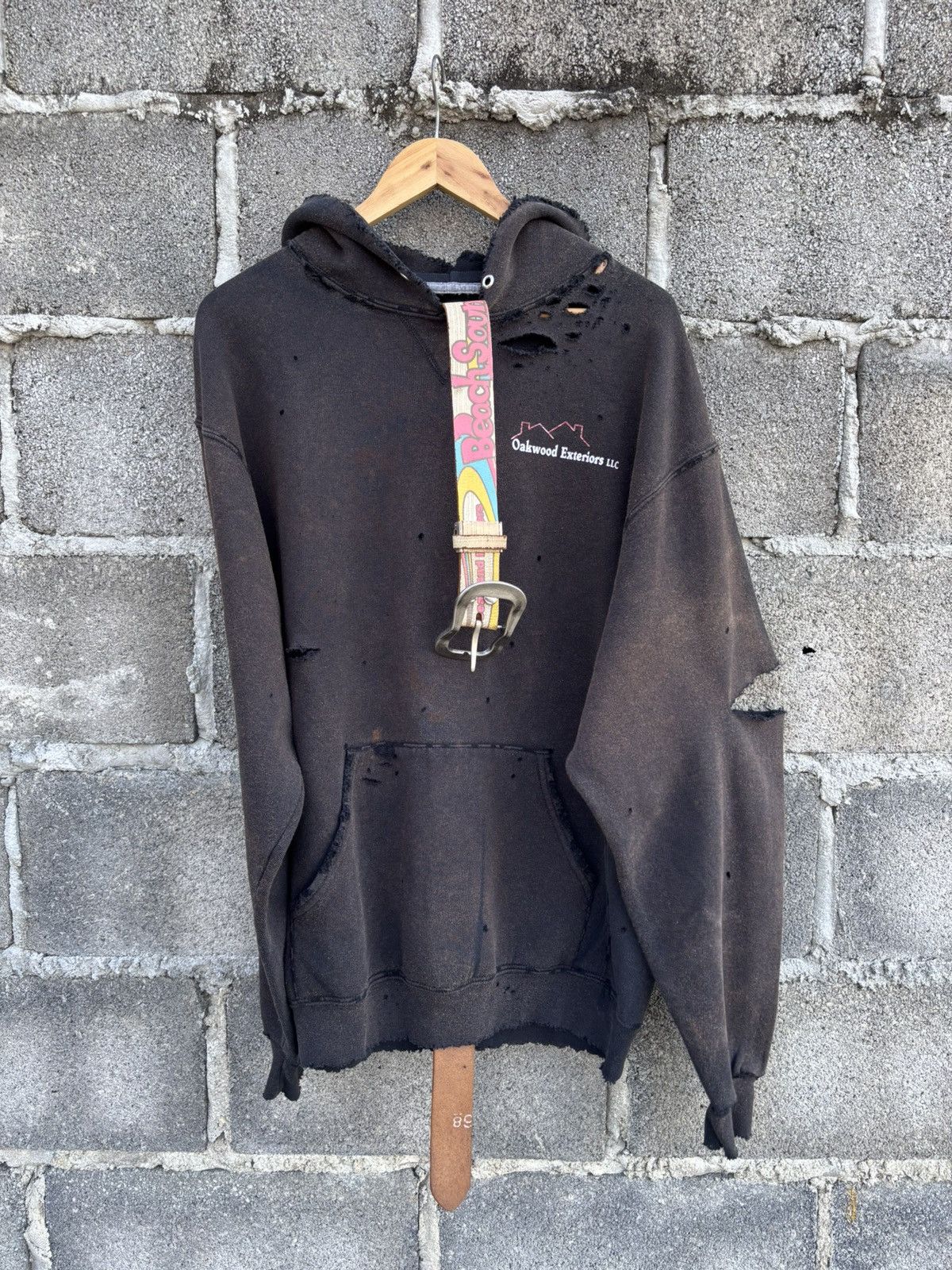 Vintage Thrashed Faded Distressed Hoodie Grunge Size US L / EU 52-54 / 3 - 11 Thumbnail