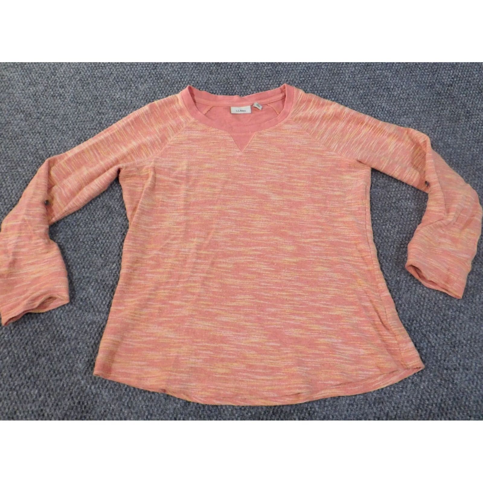 Vintage L.L. Bean Sweater Womens Medium Pink Pullover Geometric Knit Cotton Crew Neck Long Sleeve Casual Knitwear Mens Womens Girls? Size M / US 6-8 / IT 42-44 - 4 Thumbnail