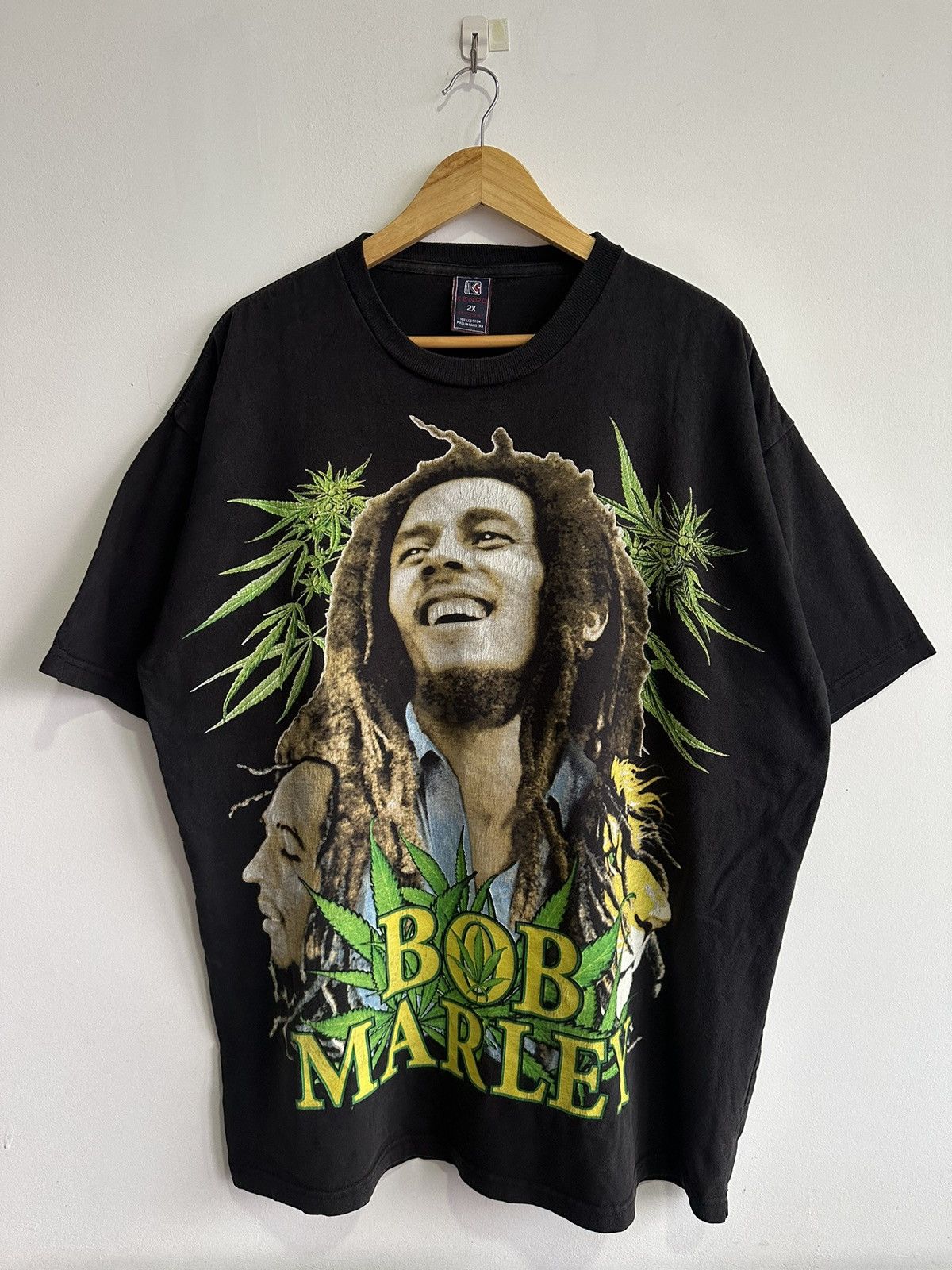 Bob Marley Vintage Bob Marley Rap-tee big print design Rare USA Tshirt Size US XXL / EU 58 / 5 - 2 Thumbnail