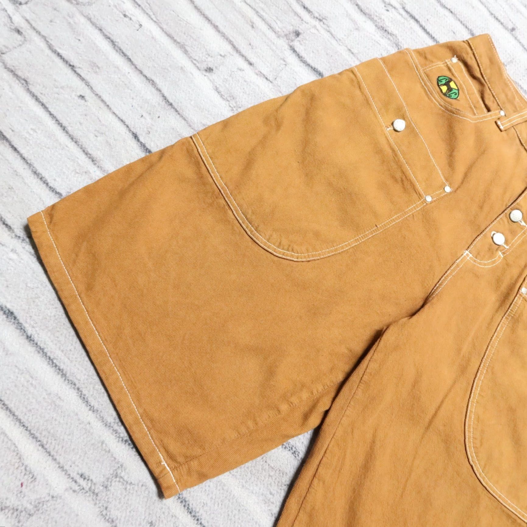 Vintage VINTAGE Cross Colours Denim Shorts Jeans 34 x 14 1/2 Brown Mens 90s Size US 34 / EU 50 - 2 Thumbnail