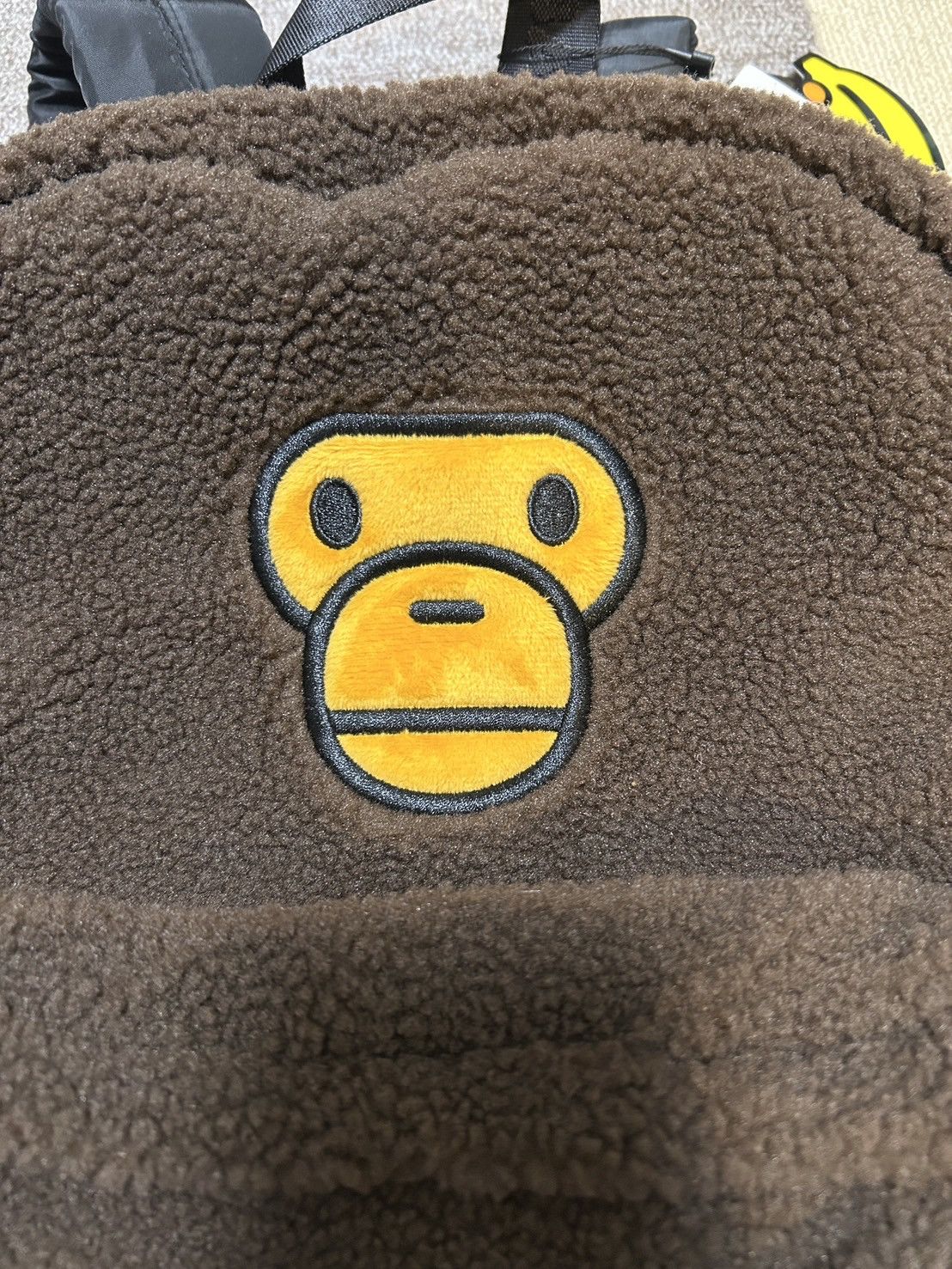 Bape Bape Brown Baby Milo Medium backpack fur Size ONE SIZE - 6 Thumbnail