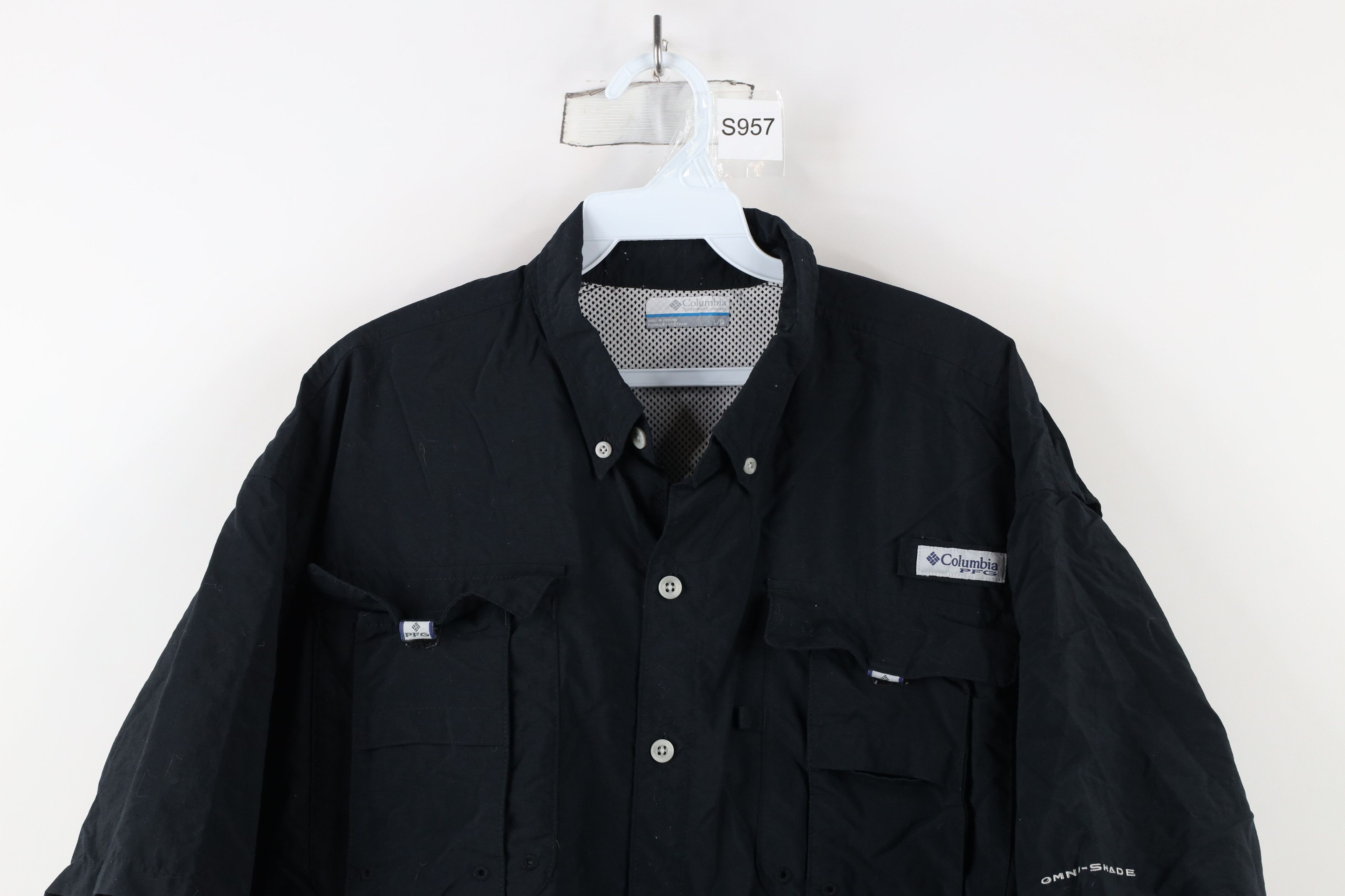 Columbia × Vintage Columbia PFG Fishing Gear Short Sleeve Button Shirt Black Size US L / EU 52-54 / 3 - 2 Thumbnail