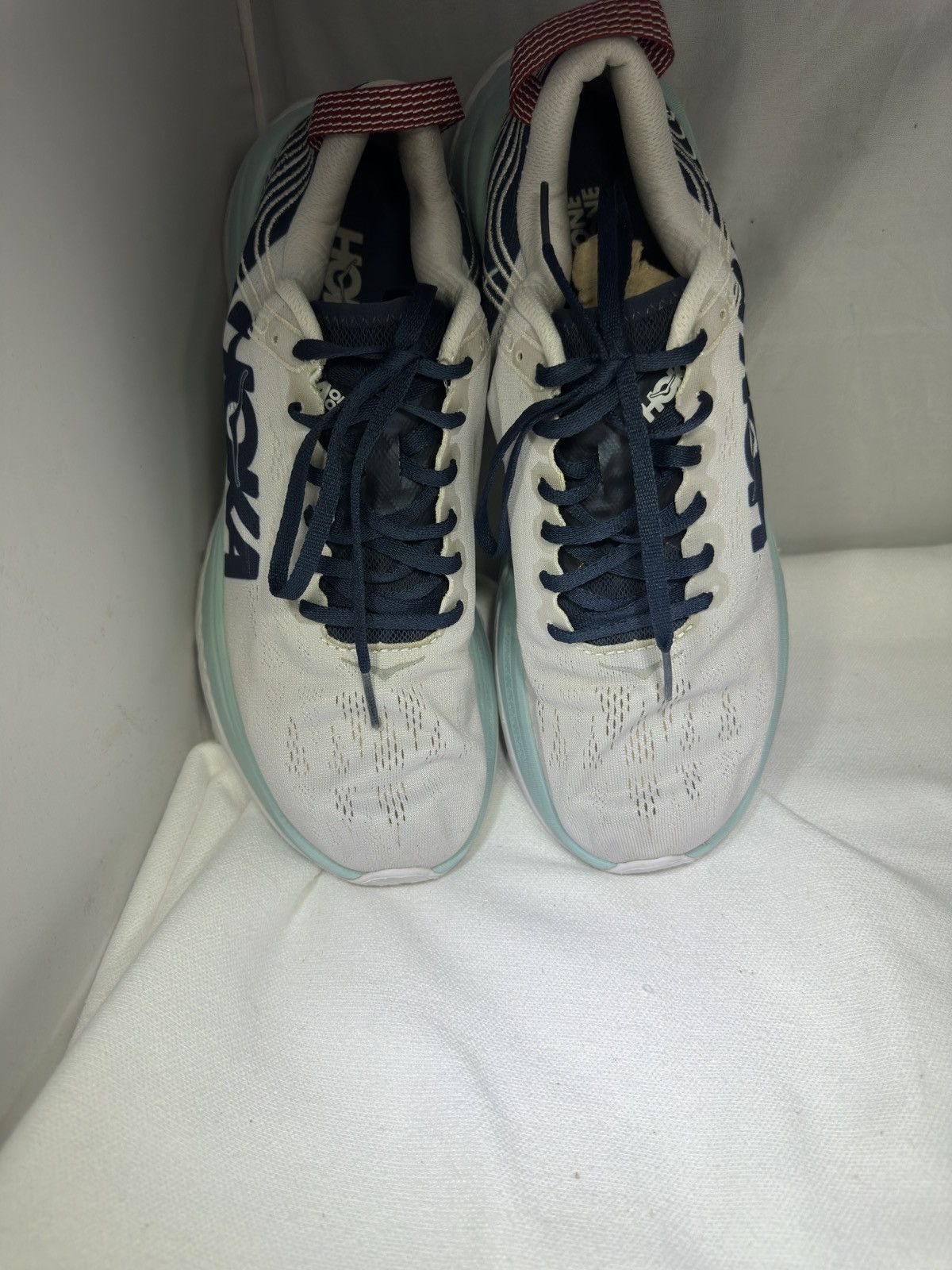 Reyn Spooner PreOwned Hoka Men’s 9 Carbon X White Running Shoes Sneakers Size US 9 / EU 42 - 6 Thumbnail