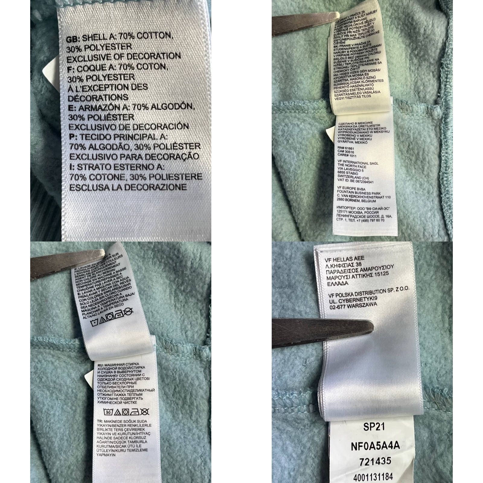 The North Face The North Face Hoodie California Womens S Sage Never Stop Exploring Patch Pics Unisex Adults Blue Pullover Small Size S / US 4 / IT 40 - 9 Thumbnail