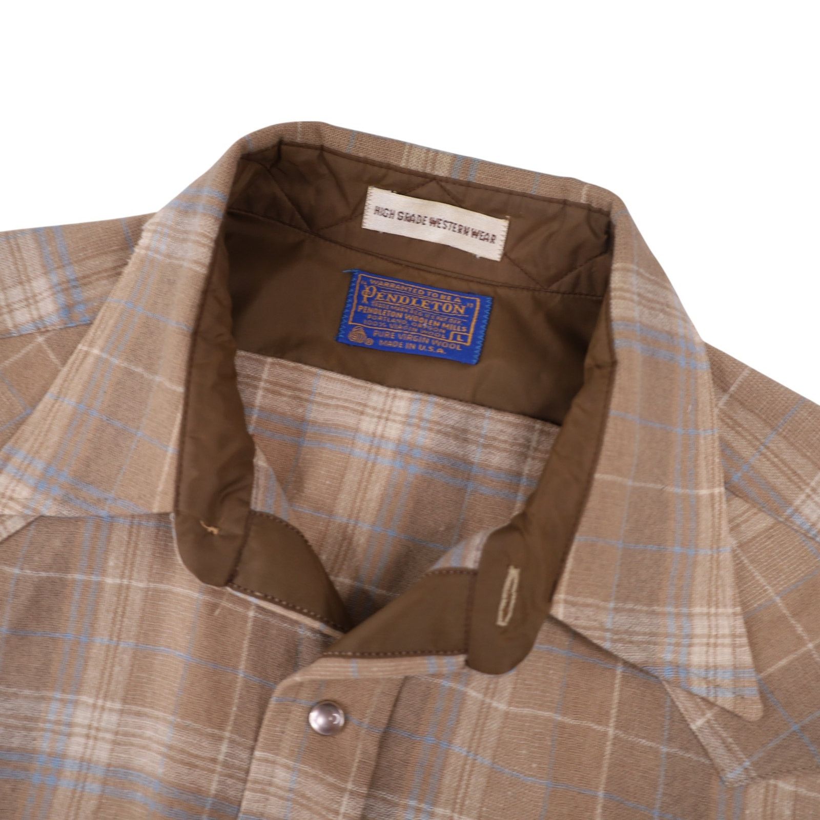 Pendleton × Vintage VTG Pendleton High Grade Westerwear Pearl Snap Flannel Shirt Size US L / EU 52-54 / 3 - 6 Thumbnail