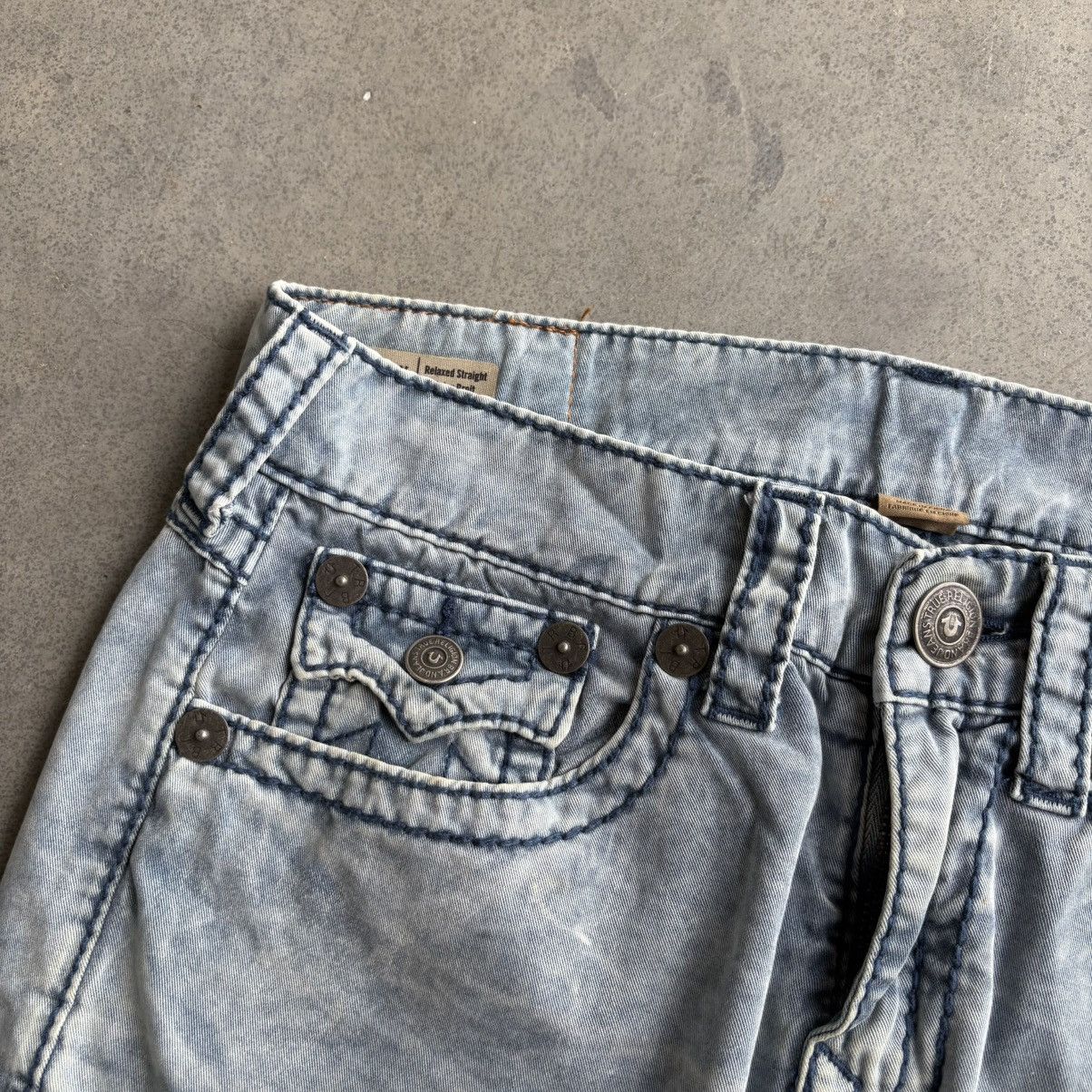 True Religion × Vintage Y2K True Religion Jean Shorts Cropped Grunge Fit 31" Jorts Size US 31 - 4 Thumbnail