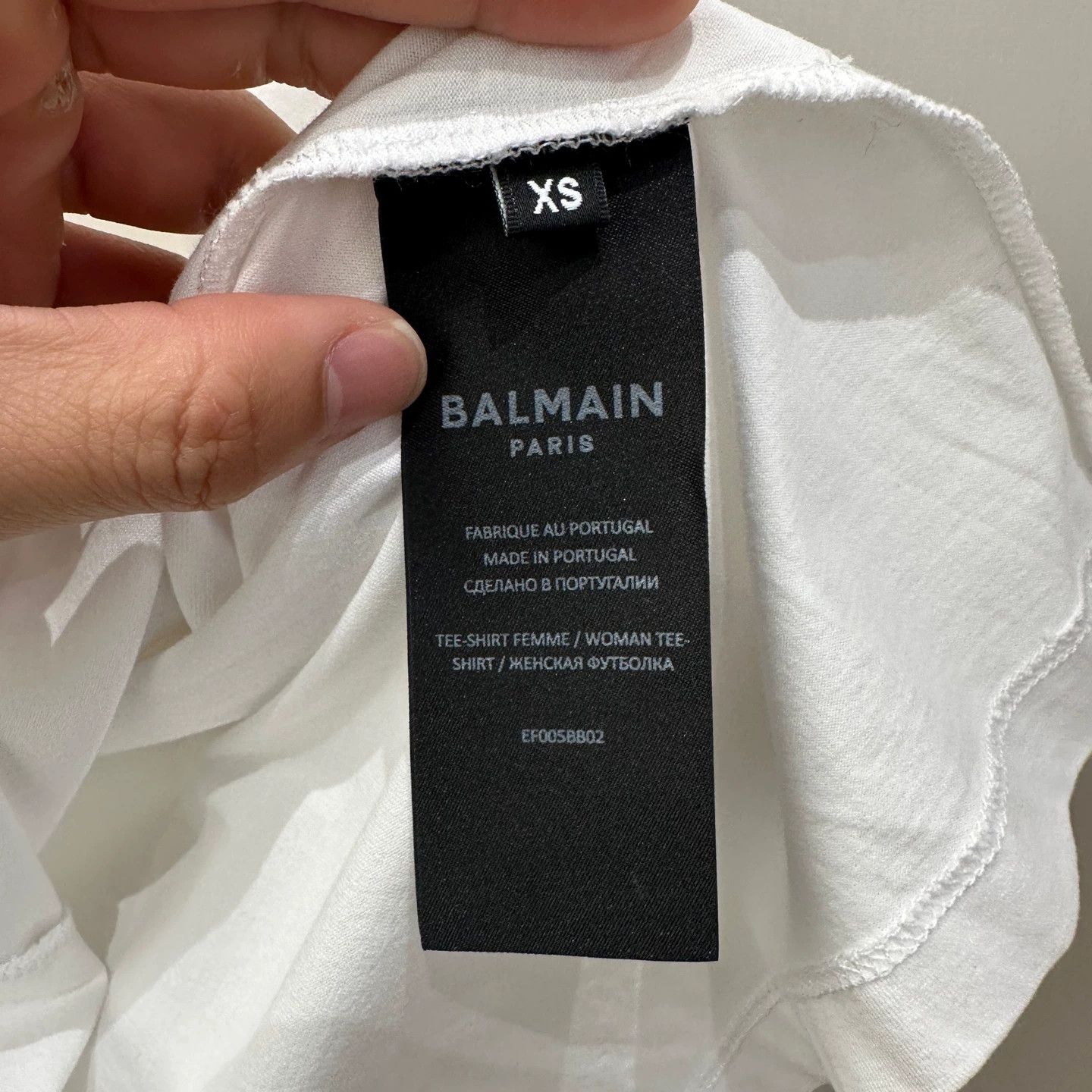 Balmain Balmain mar57 gold button shoulder logo short sleeve xs Size US XS / EU 42 / 0 - 4 Thumbnail
