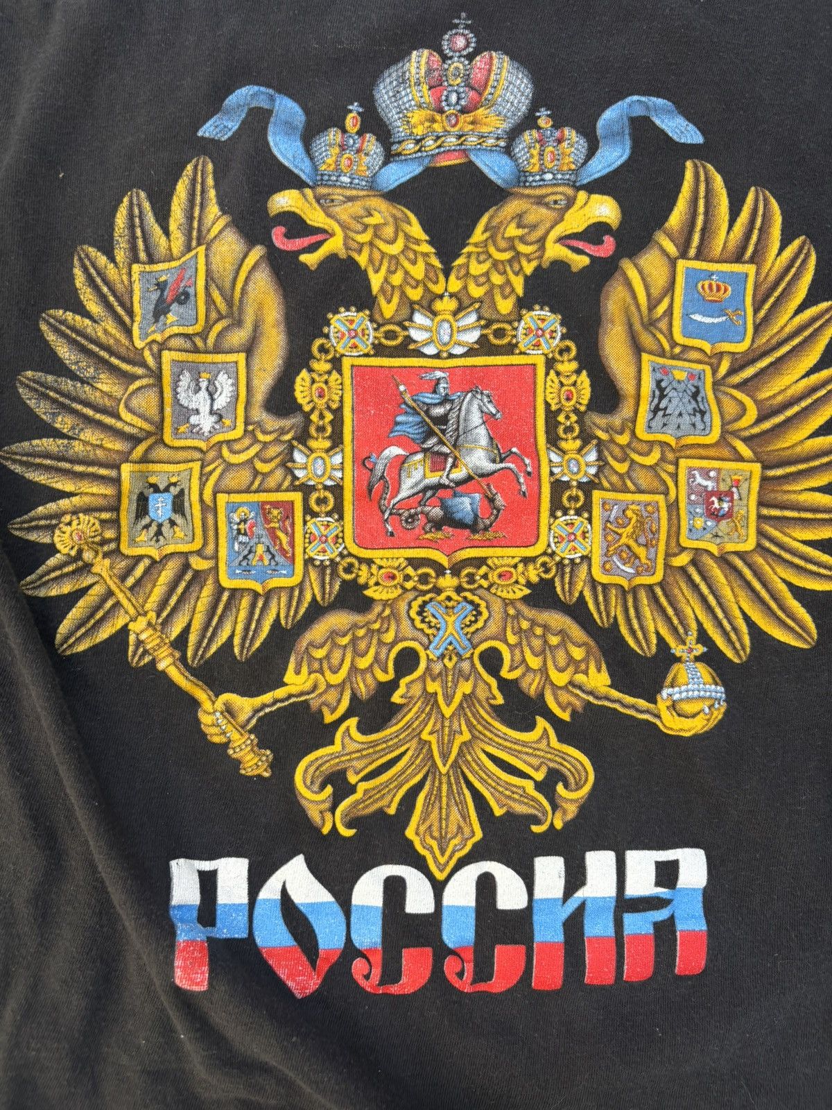 Vintage Vintage 90s Single Stitch Russia T Shirt Size US L / EU 52-54 / 3 - 3 Thumbnail