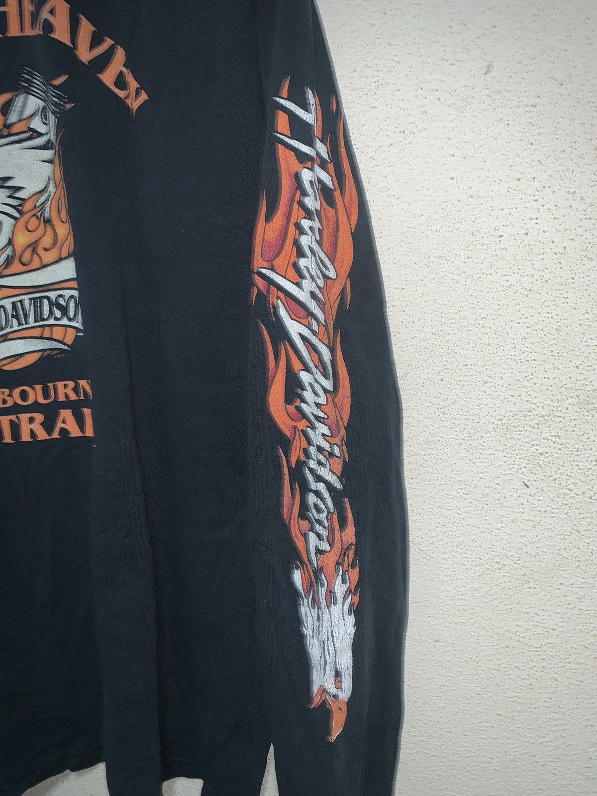 Vintage Vintage 08’s Harley Davidson Flames distressed Size US XL / EU 56 / 4 - 6 Thumbnail