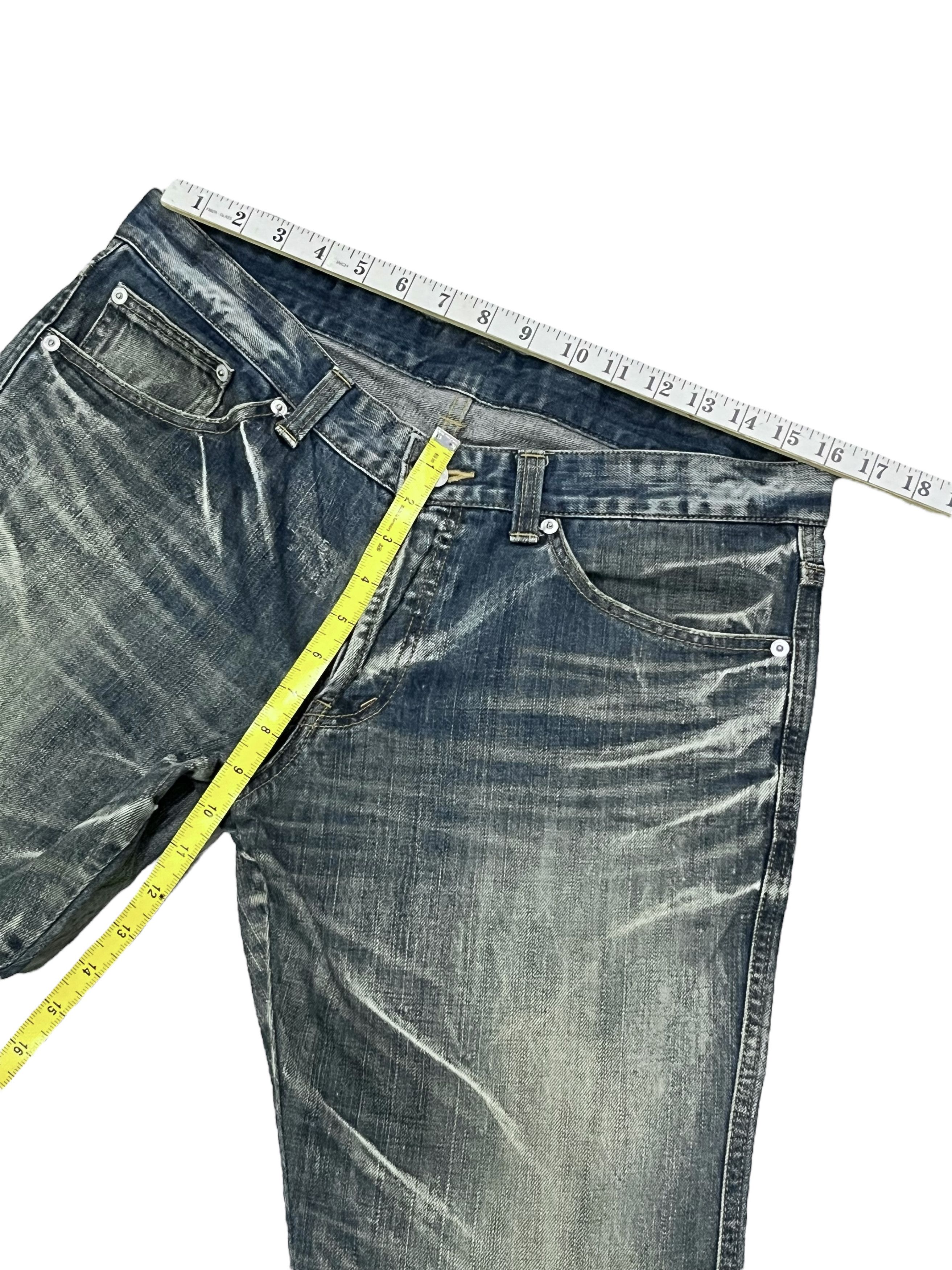 Le Grande Bleu (L.G.B.) High Street Flare Clawmark Mudwash Jeans Made in Japan Size US 32 / EU 48 - 9 Thumbnail