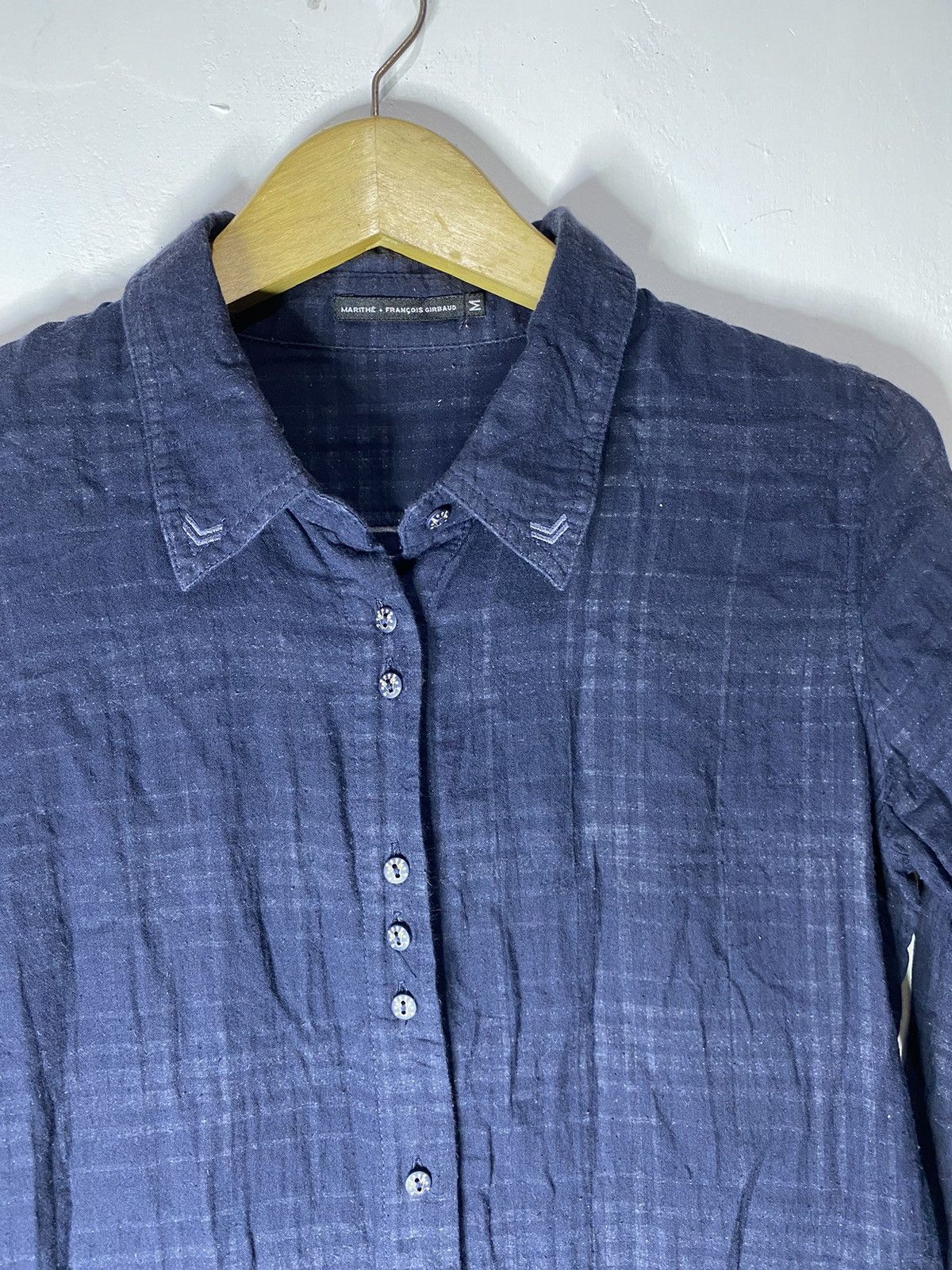 Japanese Brand × Marithe + Francois Girbaud Marithe Francois Girbaud long tartan button shirts Size US M / EU 48-50 / 2 - 4 Thumbnail