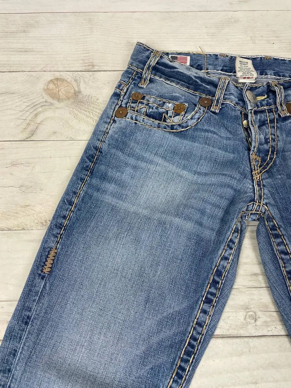 True Religion Vintage True Religion Logan Super T Denim Jeans 90s USA Size US 30 / EU 46 - 6 Thumbnail