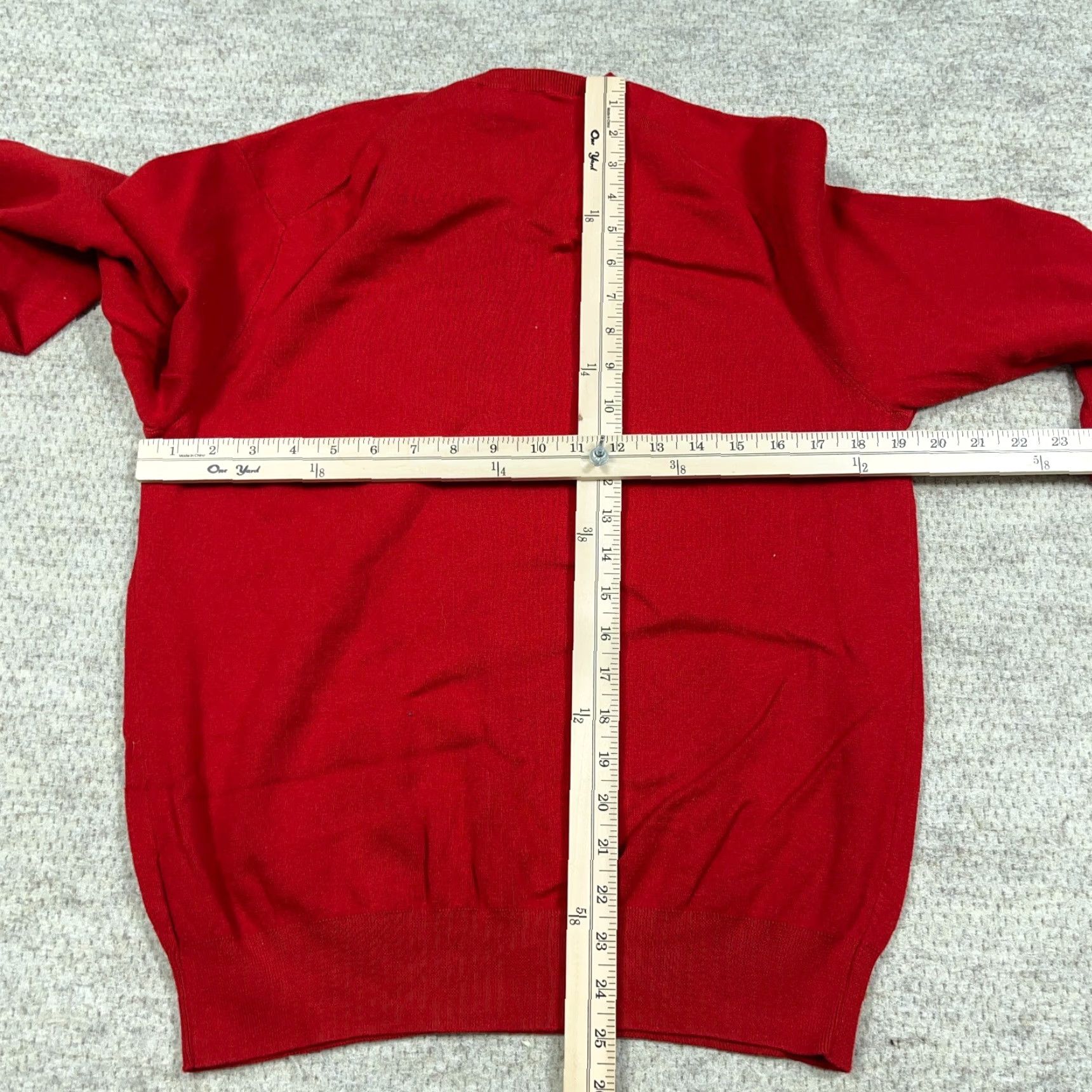 Polo Ralph Lauren Polo Ralph Lauren Sweater Men Large Red Pima Cotton V Neck Soft Golf Blue Pony Size US L / EU 52-54 / 3 - 6 Thumbnail