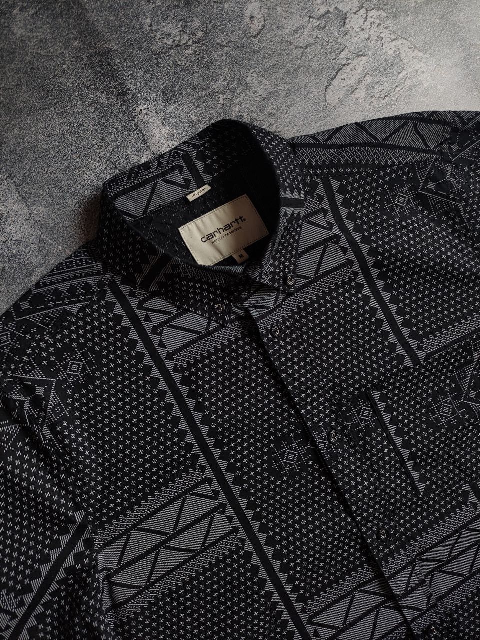 Carhartt Carhartt Men's Shirt – Size M – Black/Grey Tribal Pattern Size US M / EU 48-50 / 2 - 4 Thumbnail