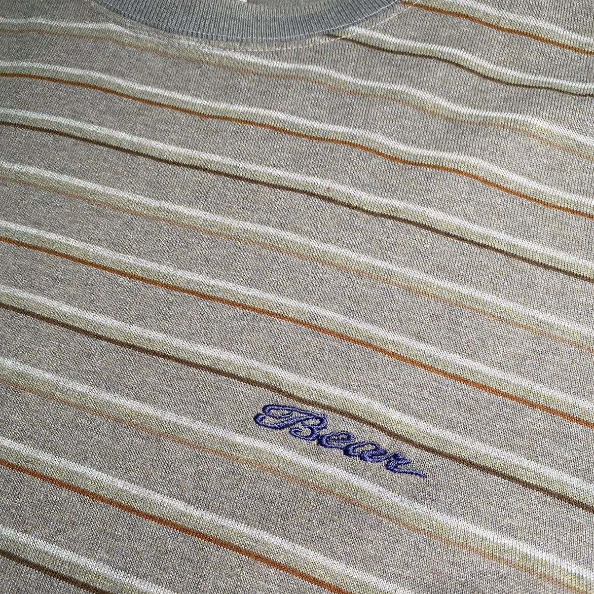Vintage Vintage 90’s Bear Surfing Spellout Stripes T Shirt Size US L / EU 52-54 / 3 - 8 Thumbnail