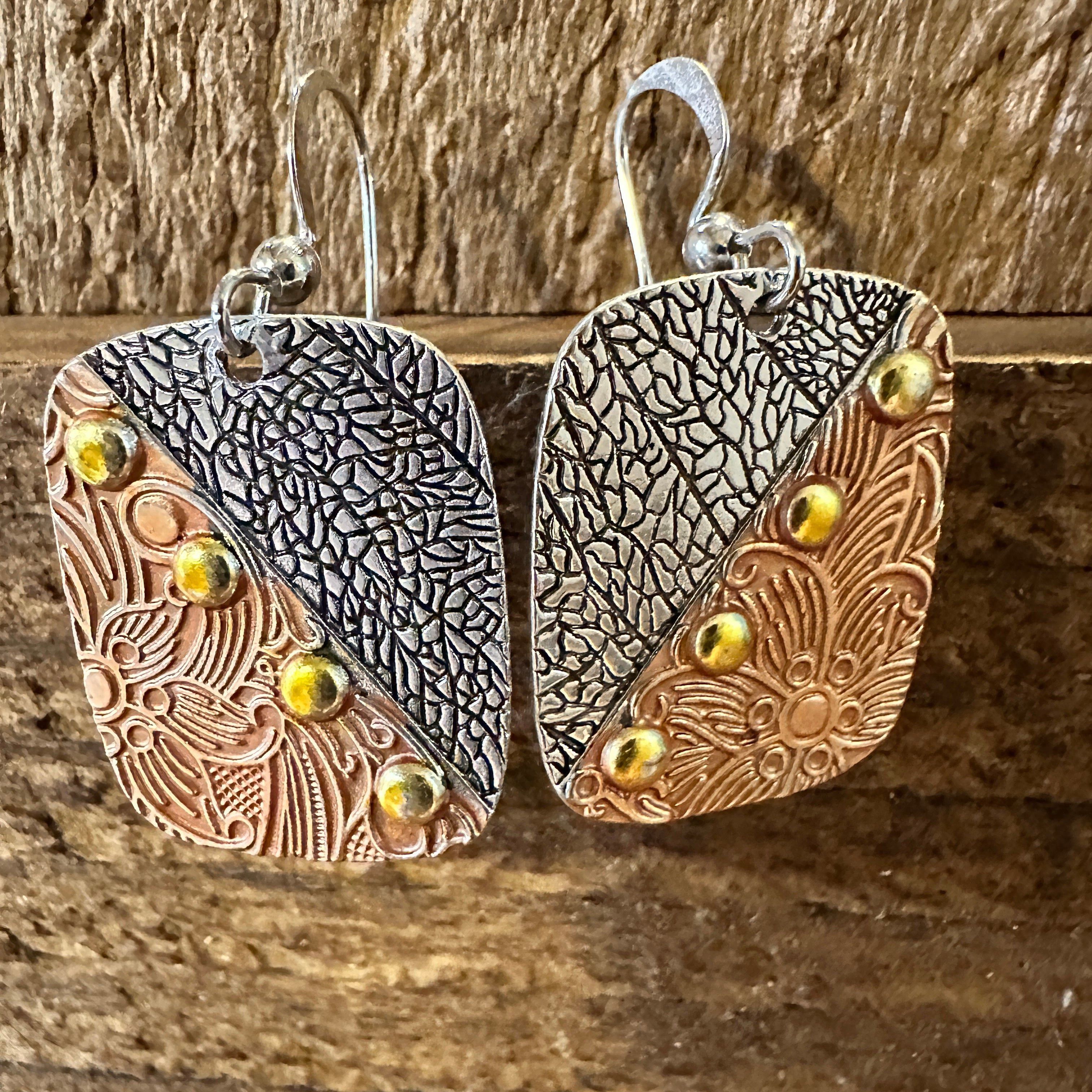Other Handmade Bohemian Chic Copper Dangle Earring, Retro Ethnic S Size ONE SIZE - 3 Thumbnail
