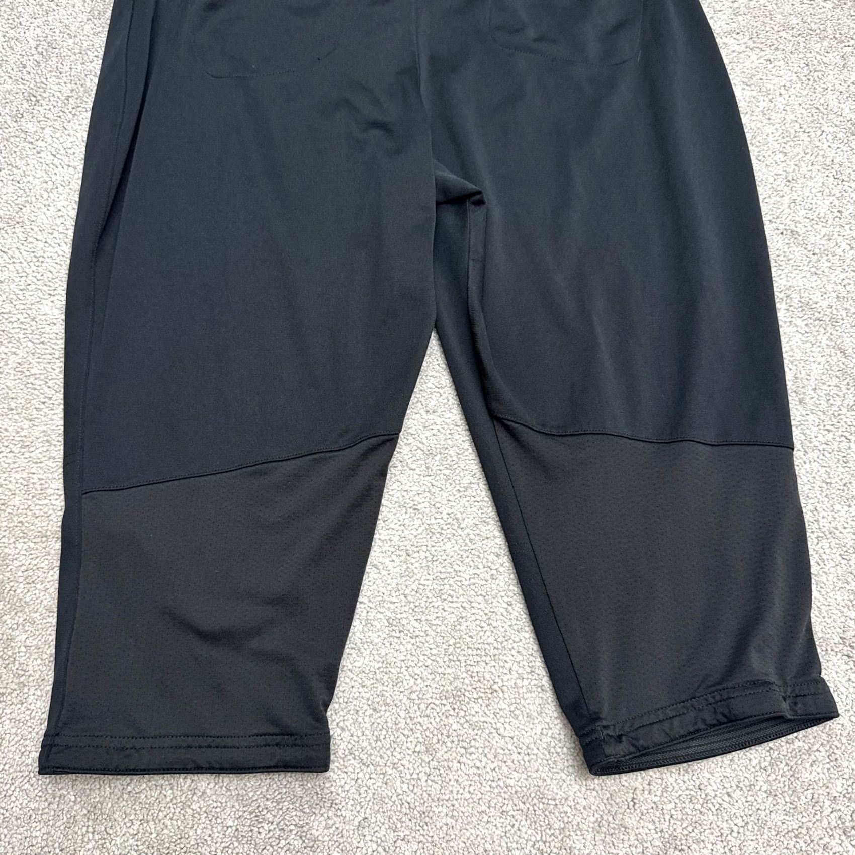 Nike Nike Vapor Select Fastpitch Pants Women XL Black Softball Capri Cropped Knickers Size 40" / US 18 - 4 Thumbnail