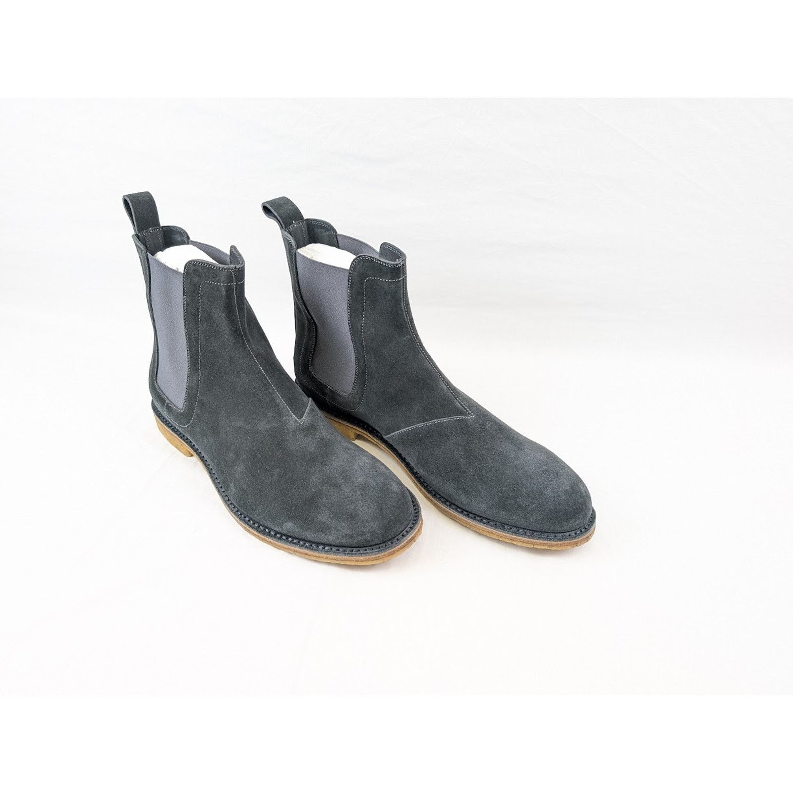 Bottega Veneta o1rshd1 Calf Suede Pelle Boots in Ardoise Size US 13 / EU 46 - 12 Thumbnail