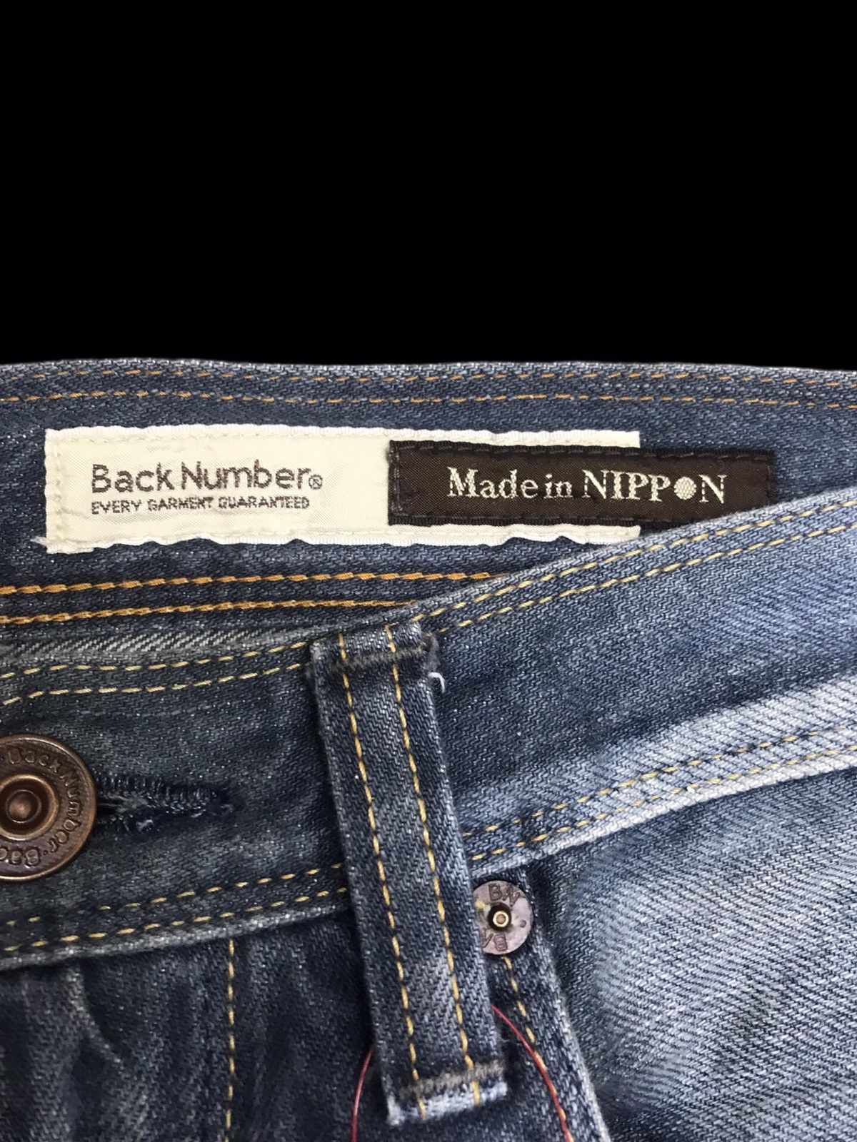 Japanese Brand 💥BACK NUMBER CINCH BACK COOL FADES STRAIGHT DENIM F364 Size US 30 / EU 46 - 9 Thumbnail