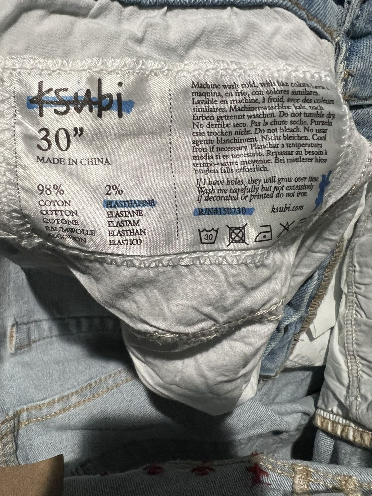 Ksubi Ksubi Chitch Slim Tapered Jeans Blue Denim Size 30x32 Size US 30 / EU 46 - 7 Thumbnail
