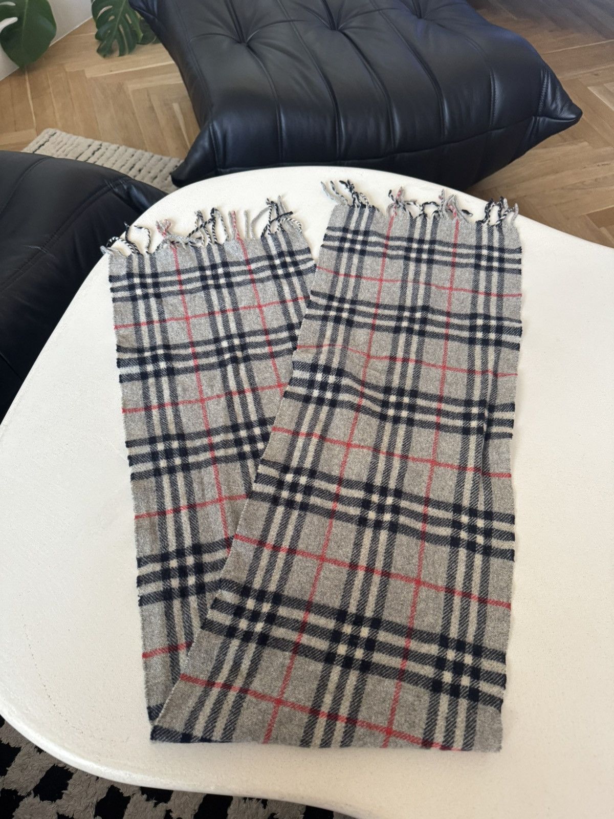 Burberry Burberry Muffler Scarf Nova Check Pattern Wool Casual Size ONE SIZE - 3 Thumbnail