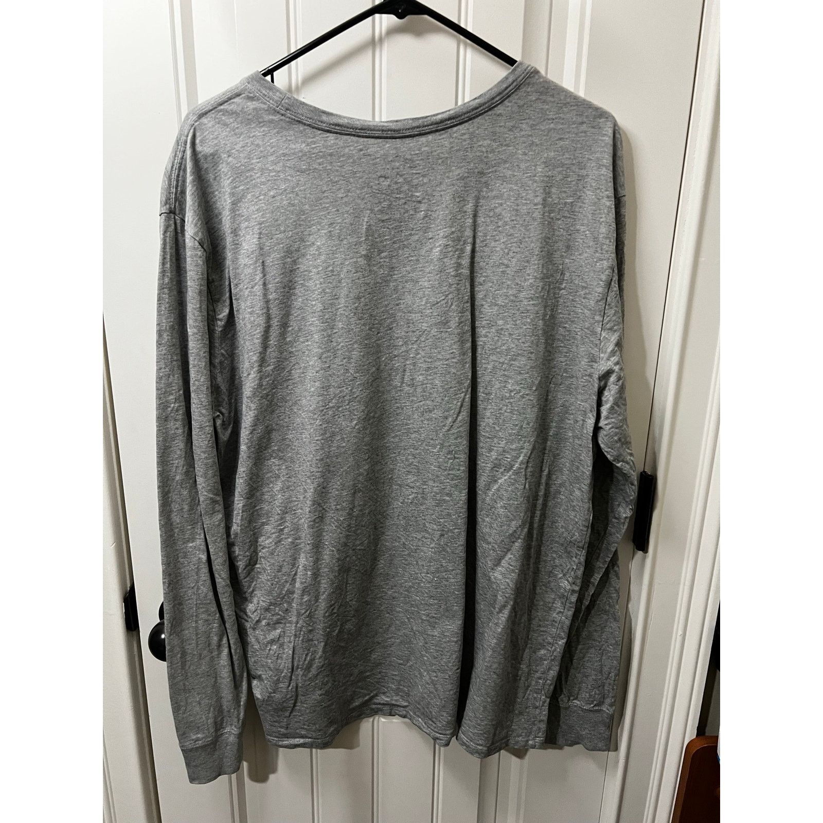 Nike Men's Long Sleeve Spellout Logo Front Crewneck Tshirt Cotton Size US XXL / EU 58 / 5 - 11 Thumbnail