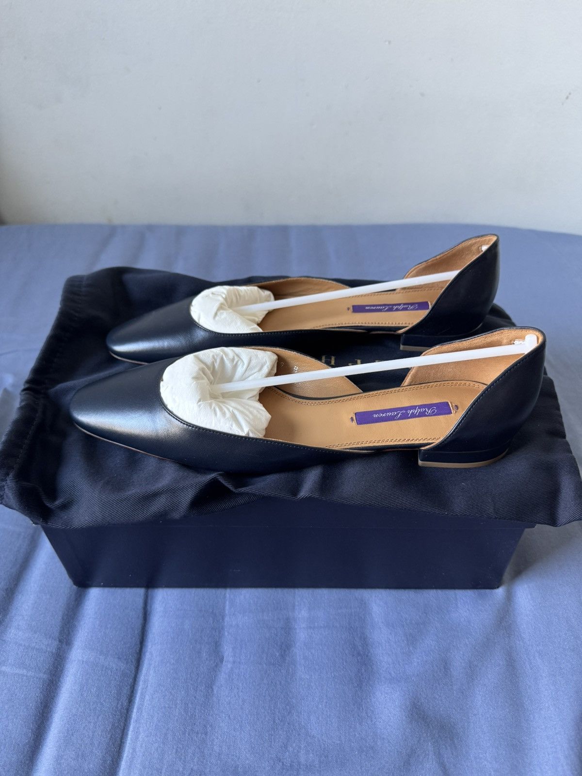 Ralph Lauren × Ralph Lauren Purple Label Ralph Lauren Purple Label Women’s Navy Ballet Flat Size US 9 / IT 39 - 3 Thumbnail