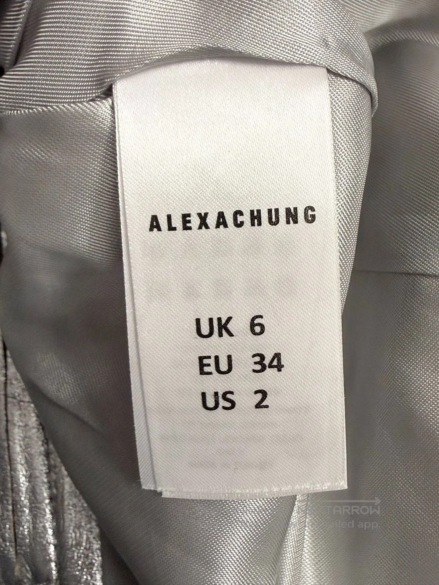 Alexa Chung ALEXACHUNG Metallic Leather Dress. Size M / US 6-8 / IT 42-44 - 5 Thumbnail