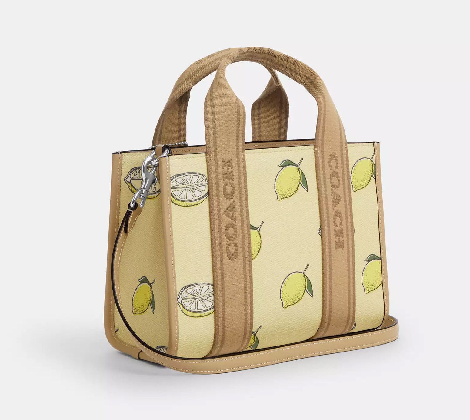 Coach Smith Tote Bag 24 With Lemon Print CAR79 Size ONE SIZE - 7 Thumbnail